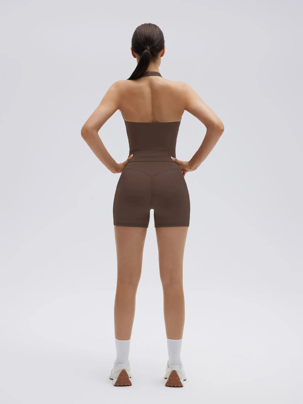 Padded Halter Open Back 2 Piece Workout Sets