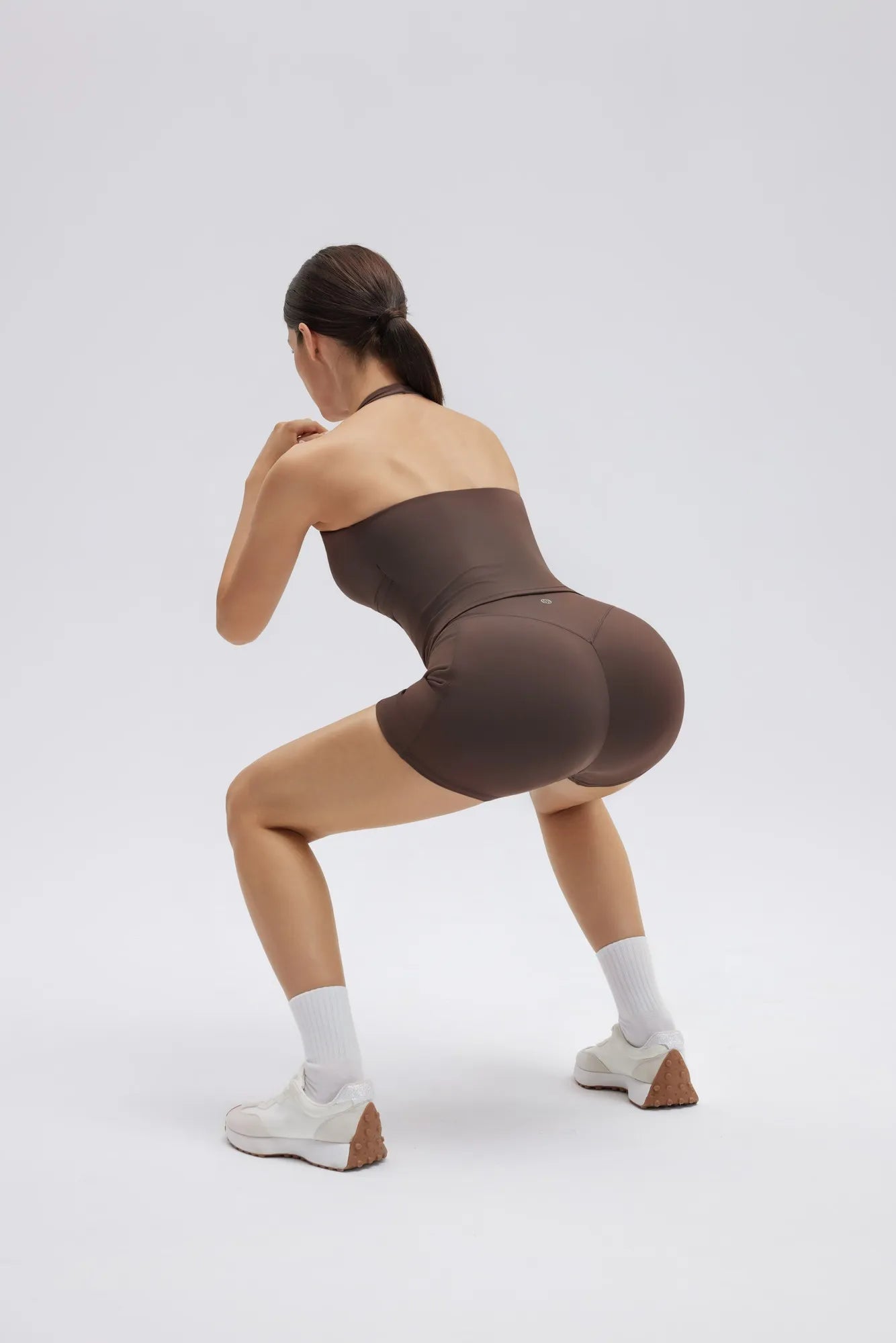 Padded Halter Open Back 2 Piece Workout Sets