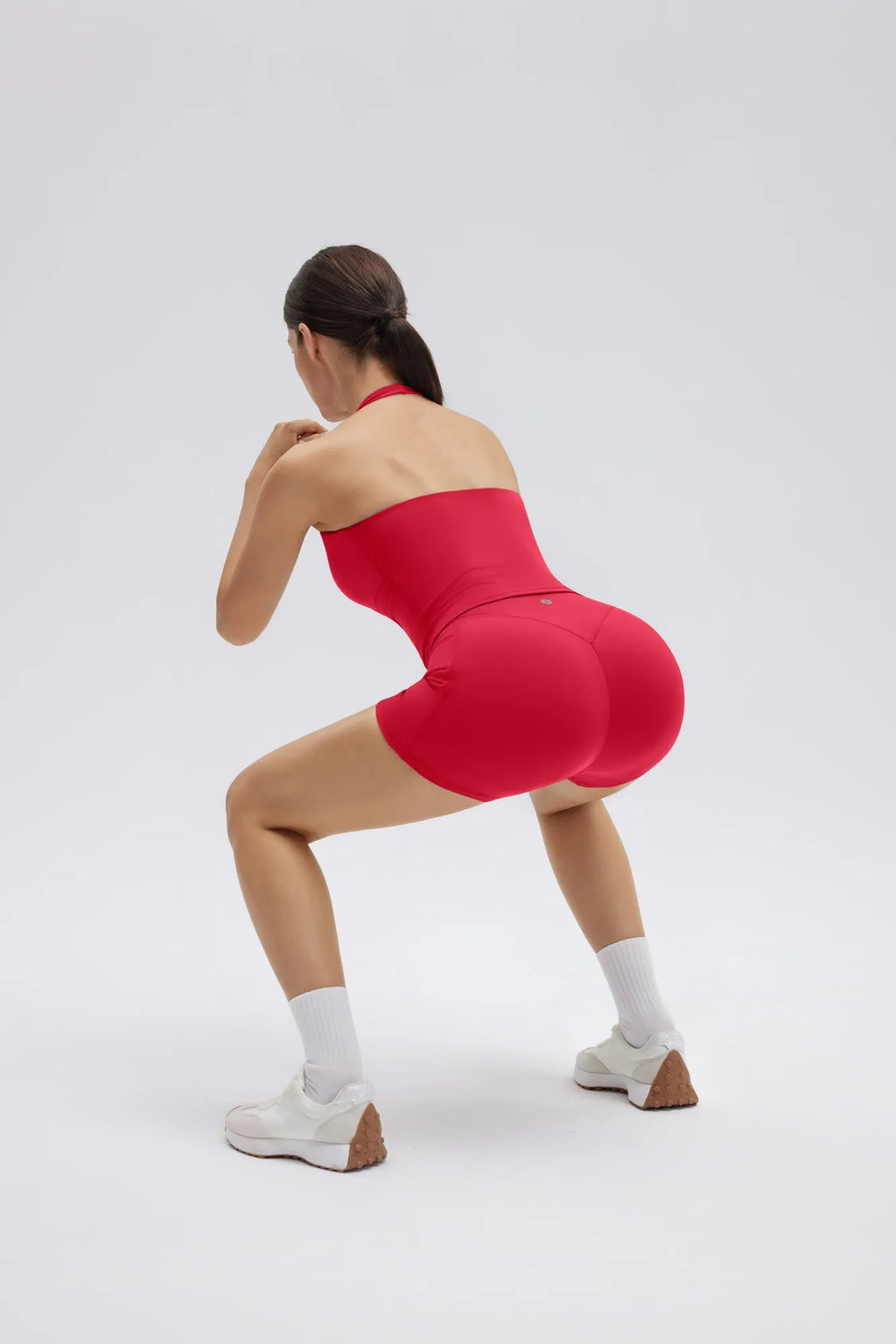 Padded Halter Open Back 2 Piece Workout Sets