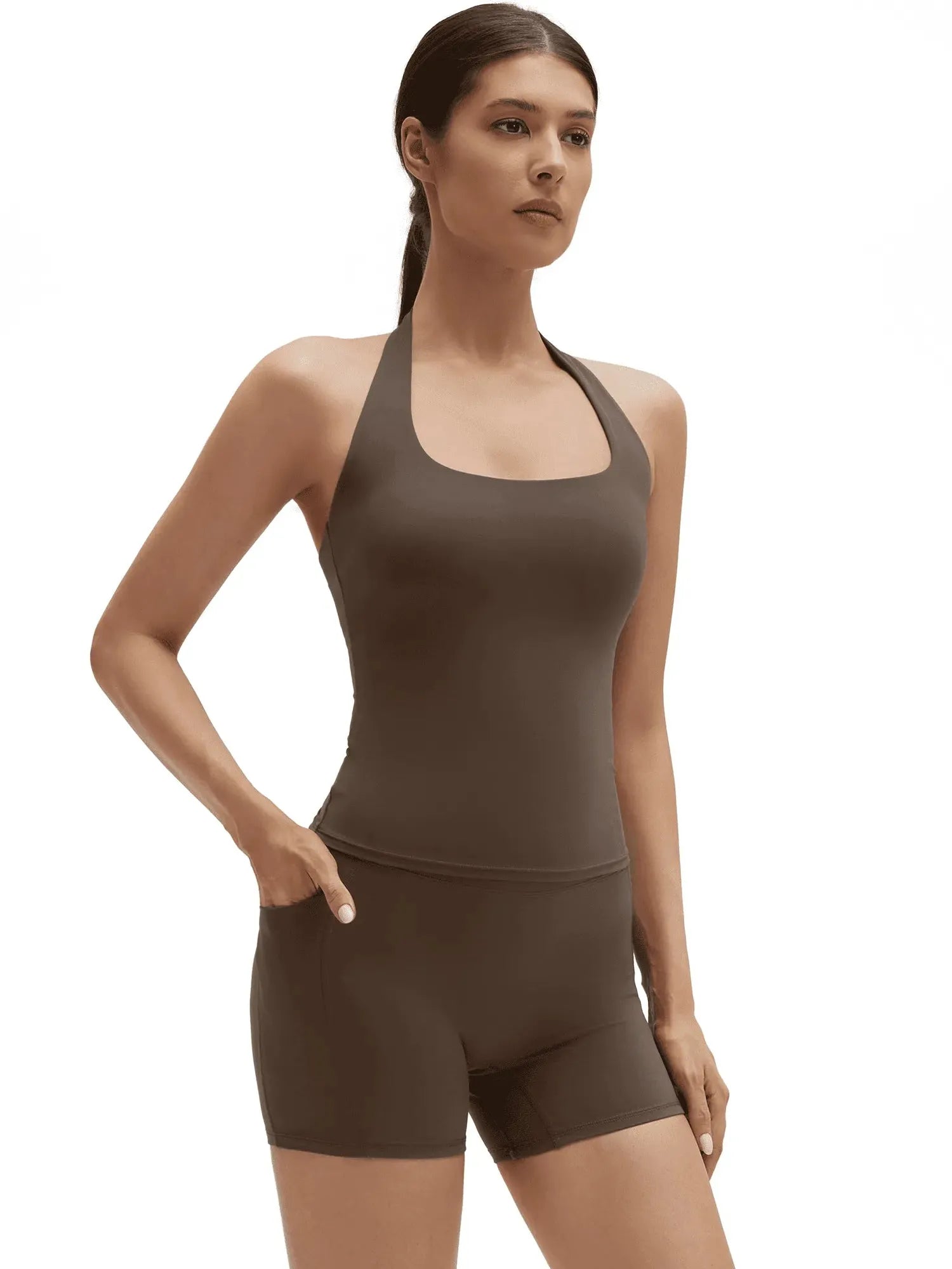 Halter Neck High Waisted Workout Sets