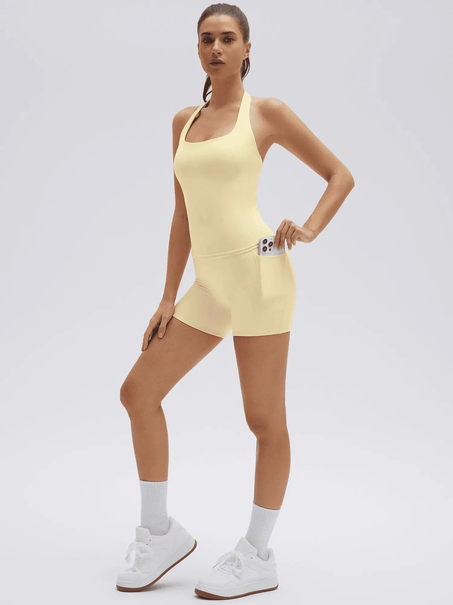 Halter Neck High Waisted Workout Sets