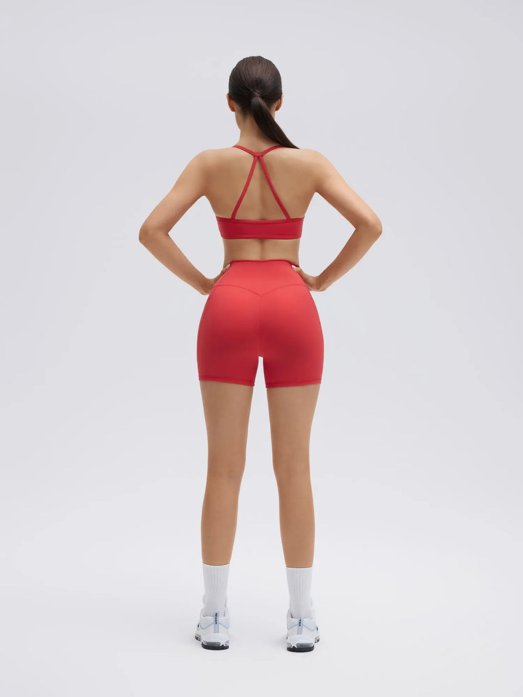 Halter Criss Cross Crop Tops 2 Piece Workout Sets