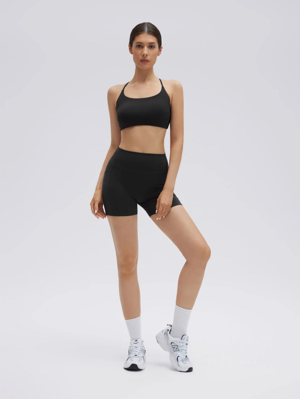 Strappy Sports Bra 2 Piece Workout Sets