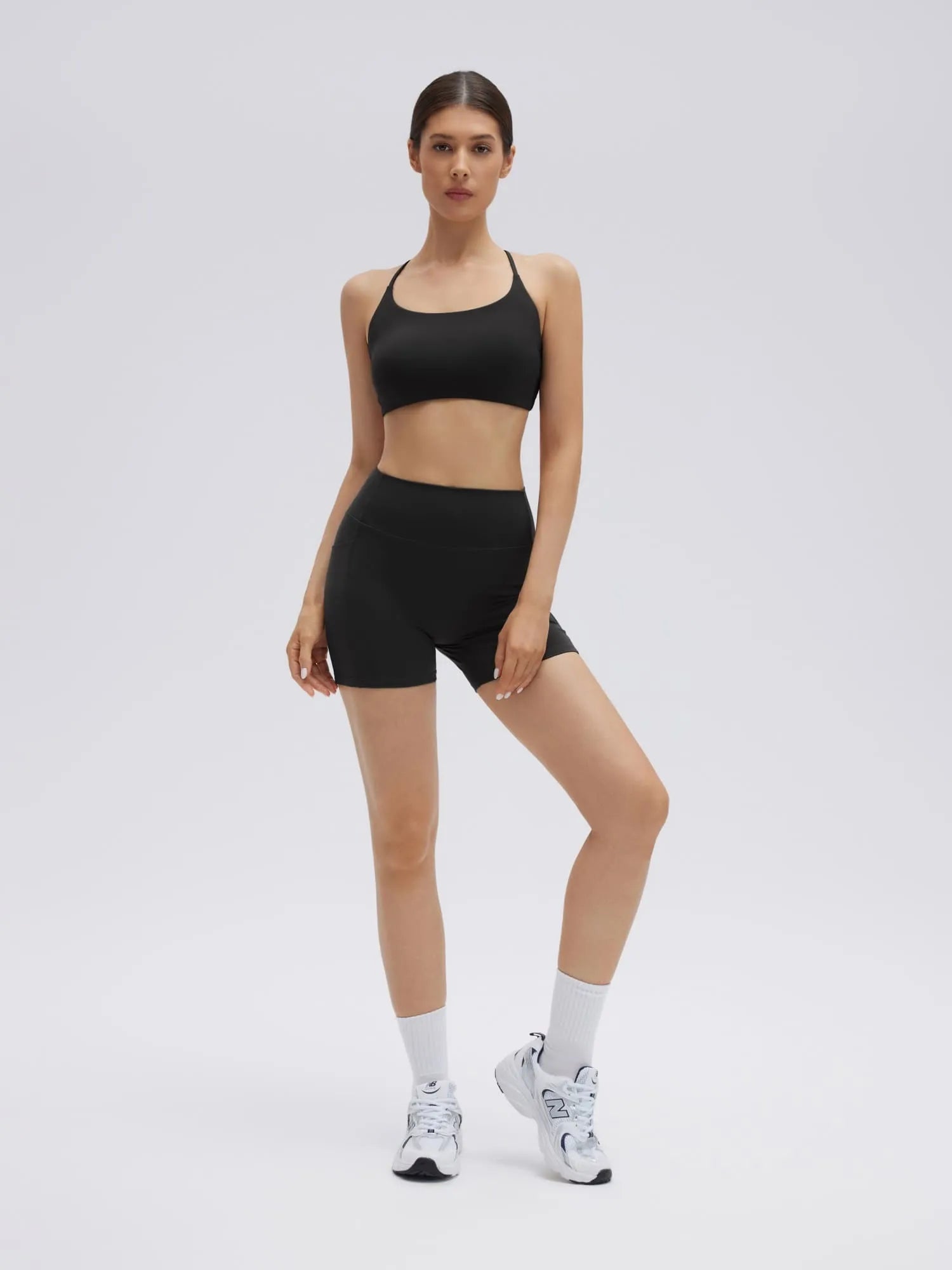 Strappy Sports Bra 2 Piece Workout Sets
