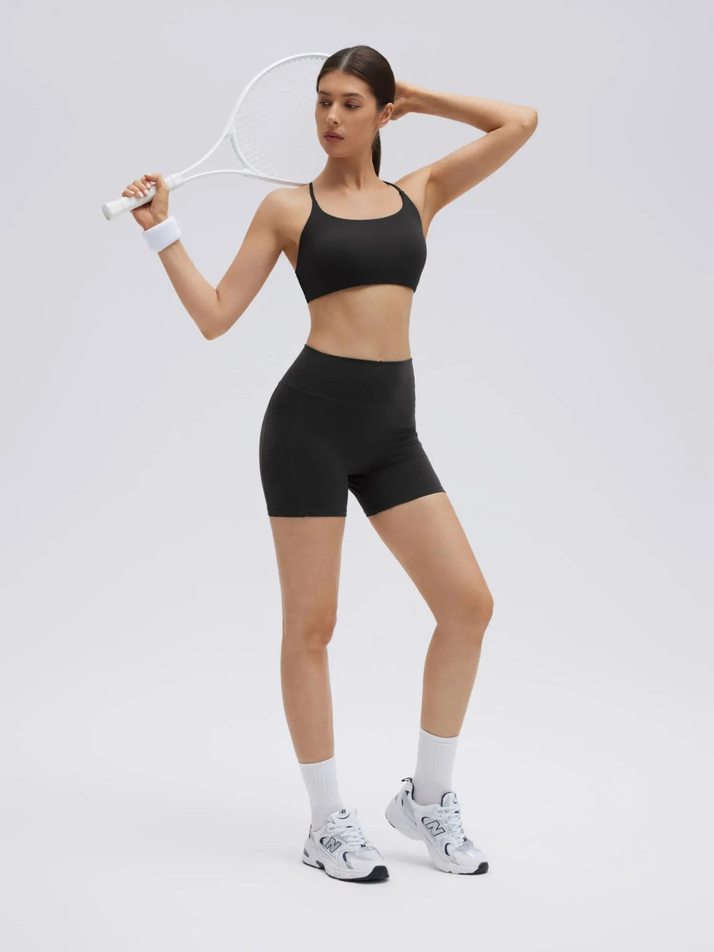 Strappy Sports Bra 2 Piece Workout Sets
