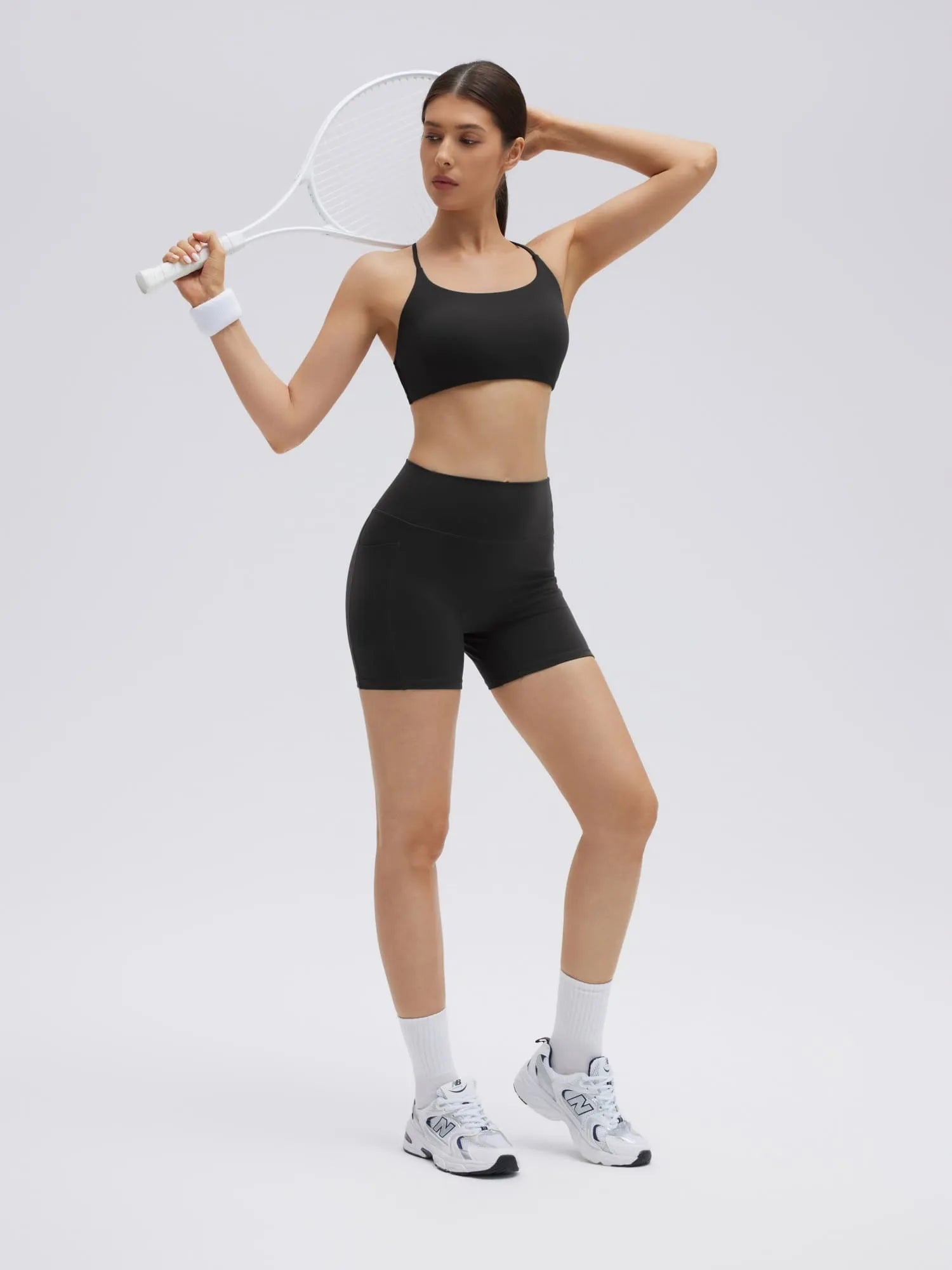 Strappy Sports Bra 2 Piece Workout Sets