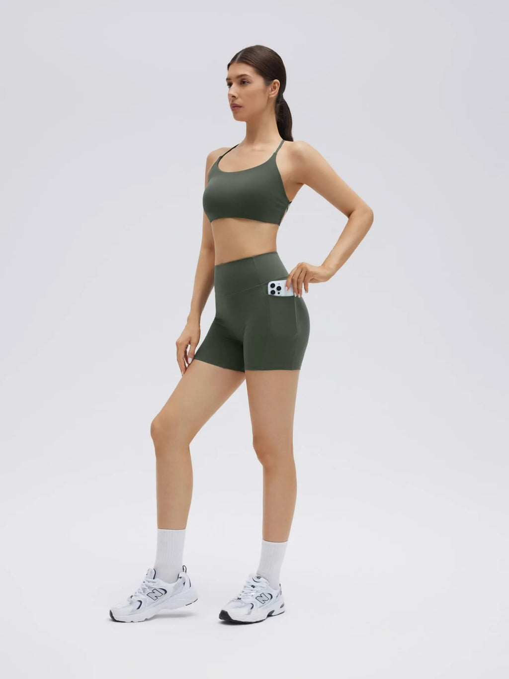 Strappy Sports Bra 2 Piece Workout Sets