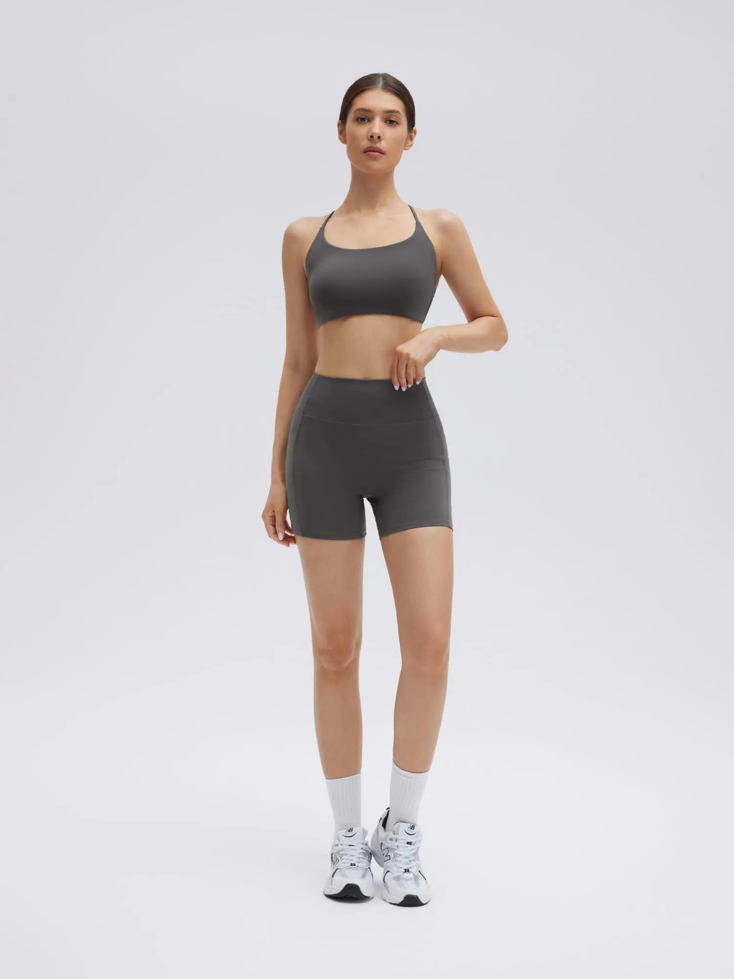 Strappy Sports Bra 2 Piece Workout Sets