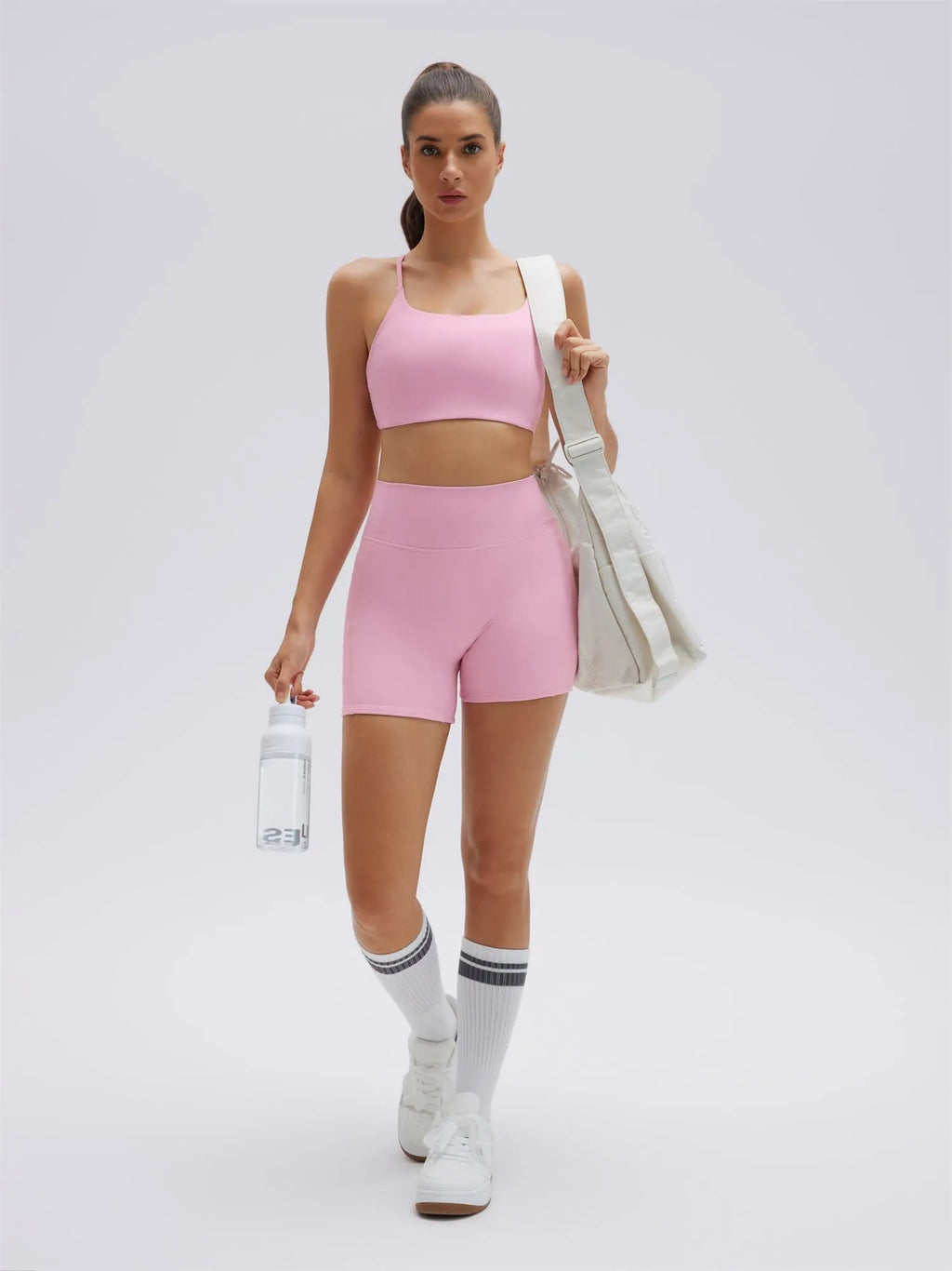 Strappy Sports Bra 2 Piece Workout Sets