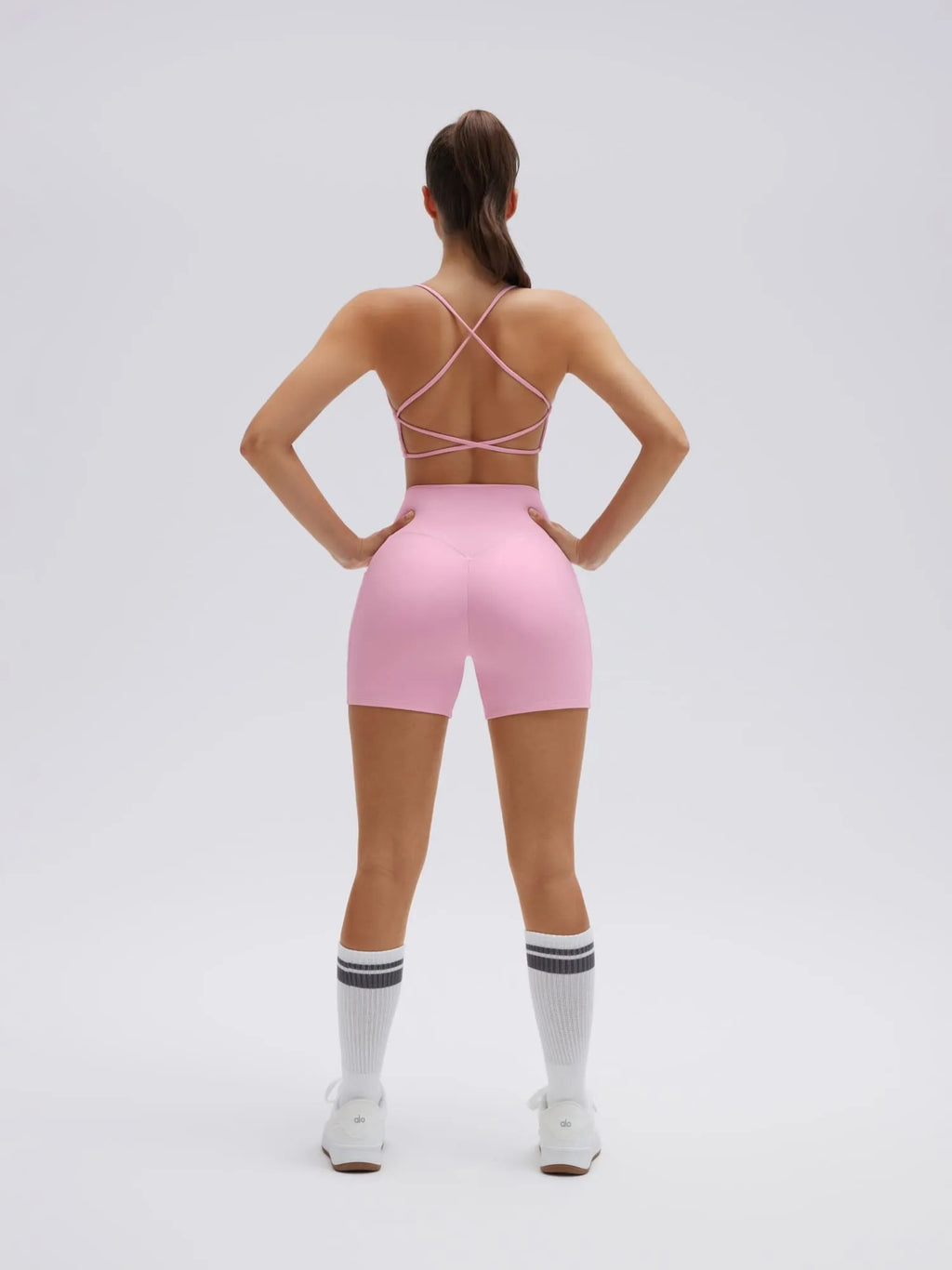 Strappy Sports Bra 2 Piece Workout Sets