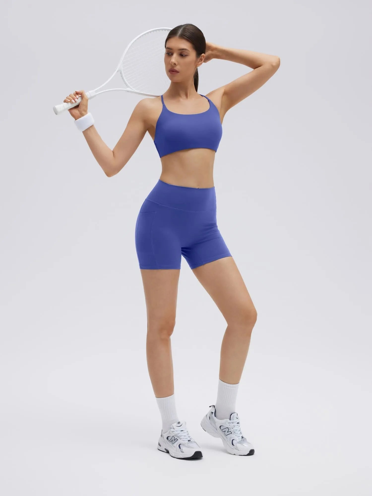 Strappy Sports Bra 2 Piece Workout Sets