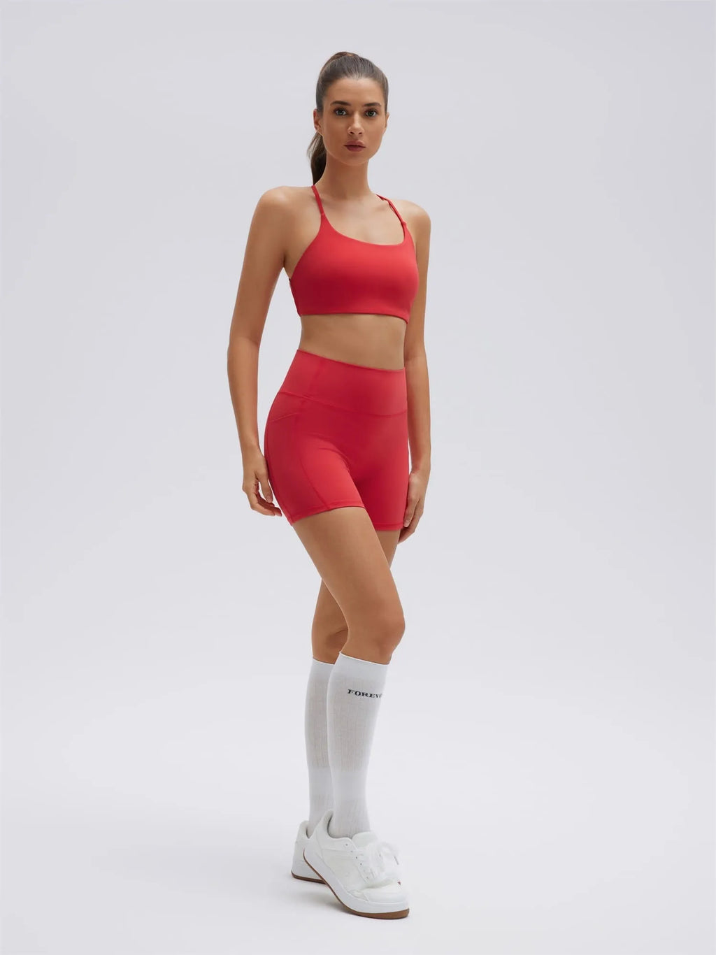 Strappy Sports Bra 2 Piece Workout Sets