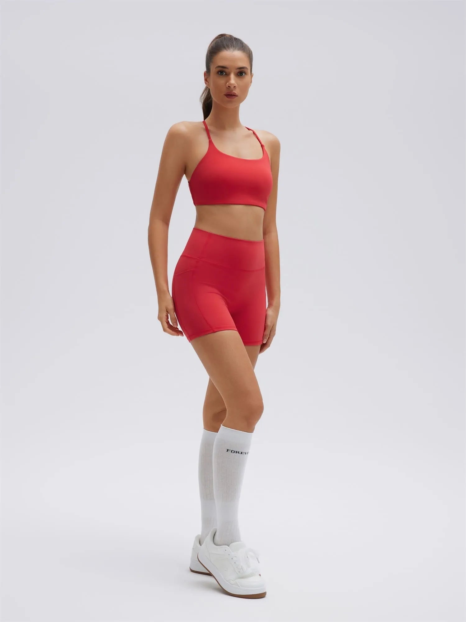 Strappy Sports Bra 2 Piece Workout Sets