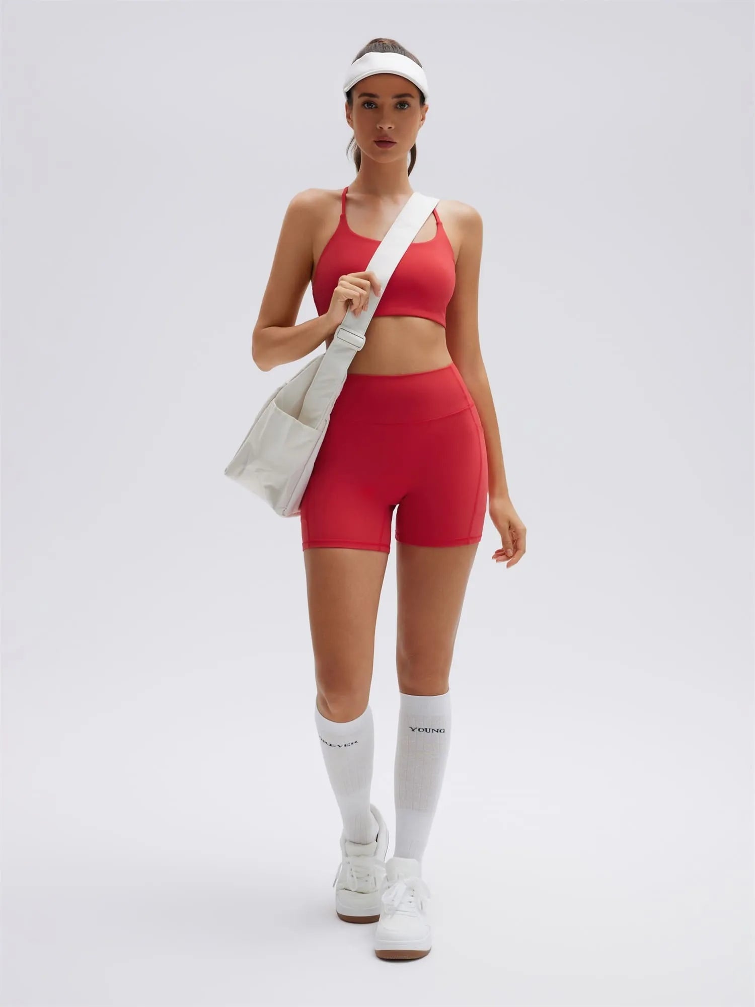 Strappy Sports Bra 2 Piece Workout Sets