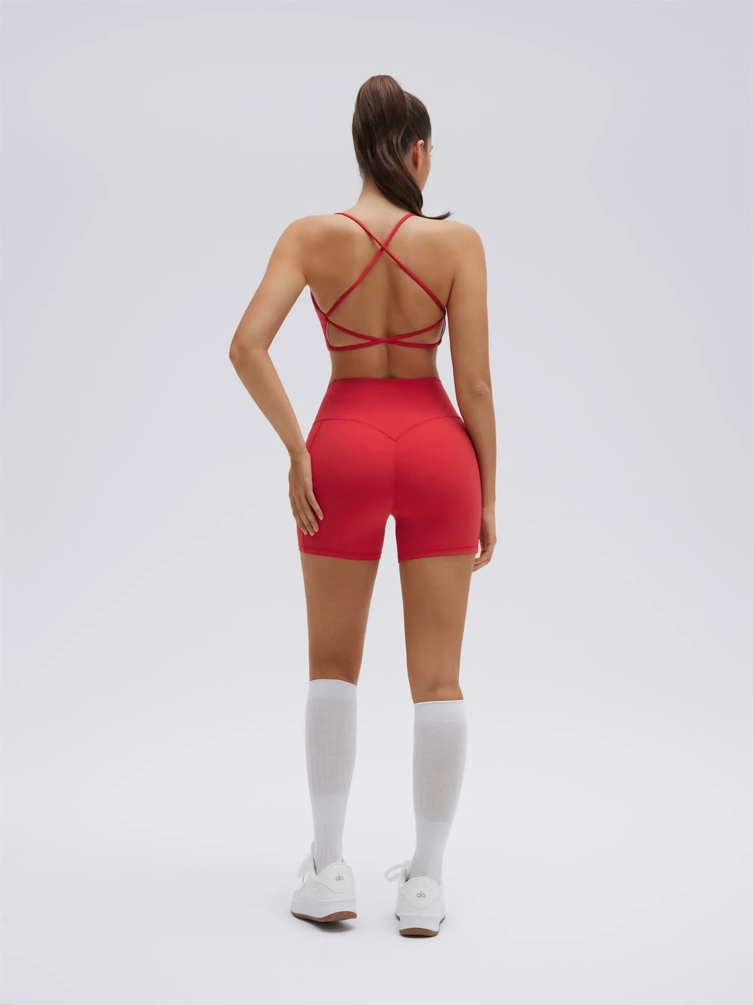 Strappy Sports Bra 2 Piece Workout Sets