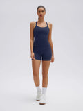 Padded Racerback Criss cross back top 2 Piece Workout Sets