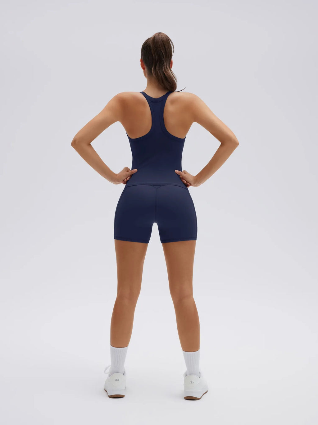 Padded Racerback Criss cross back top 2 Piece Workout Sets