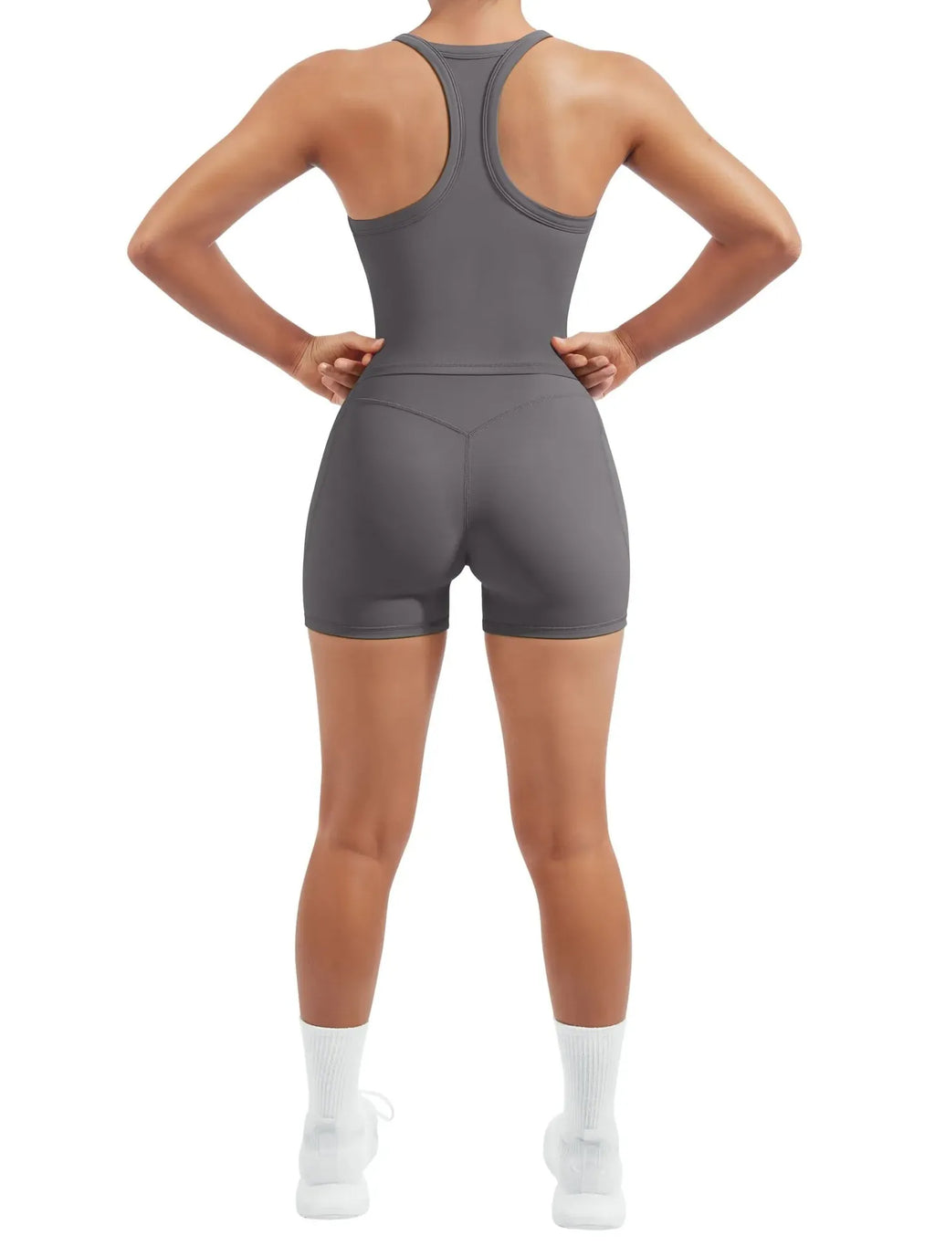 Padded Racerback Criss cross back top 2 Piece Workout Sets