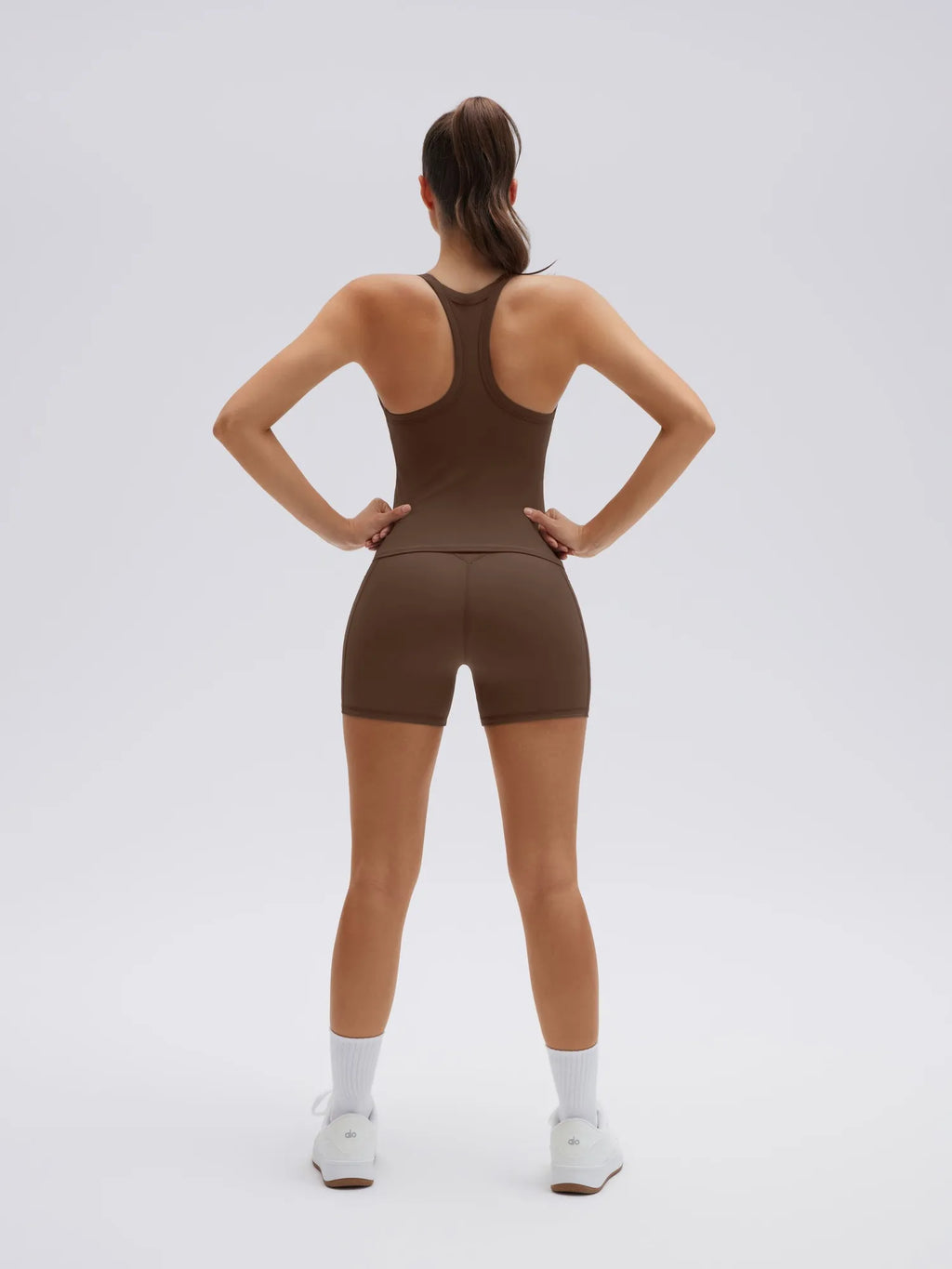 Padded Racerback Criss cross back top 2 Piece Workout Sets