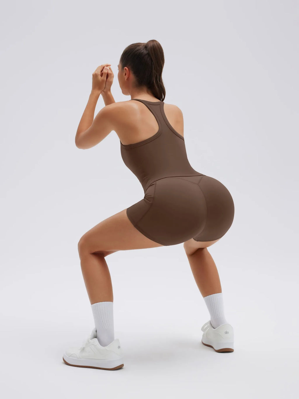 Padded Racerback Criss cross back top 2 Piece Workout Sets