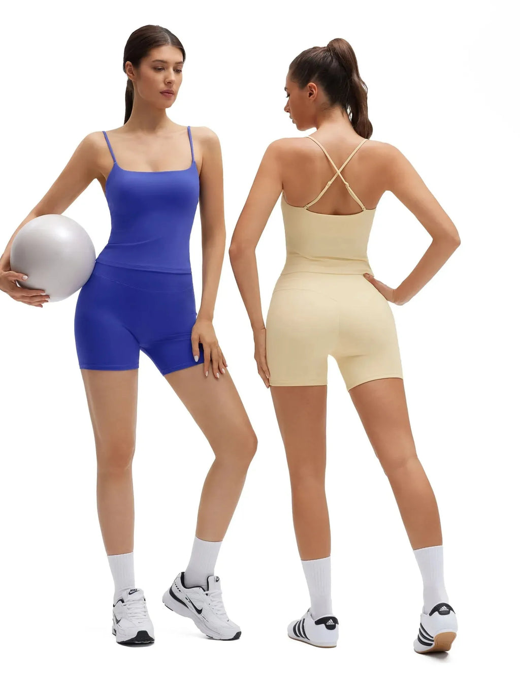 Adjustable Straps Camis 2 Pieces Workout Sets