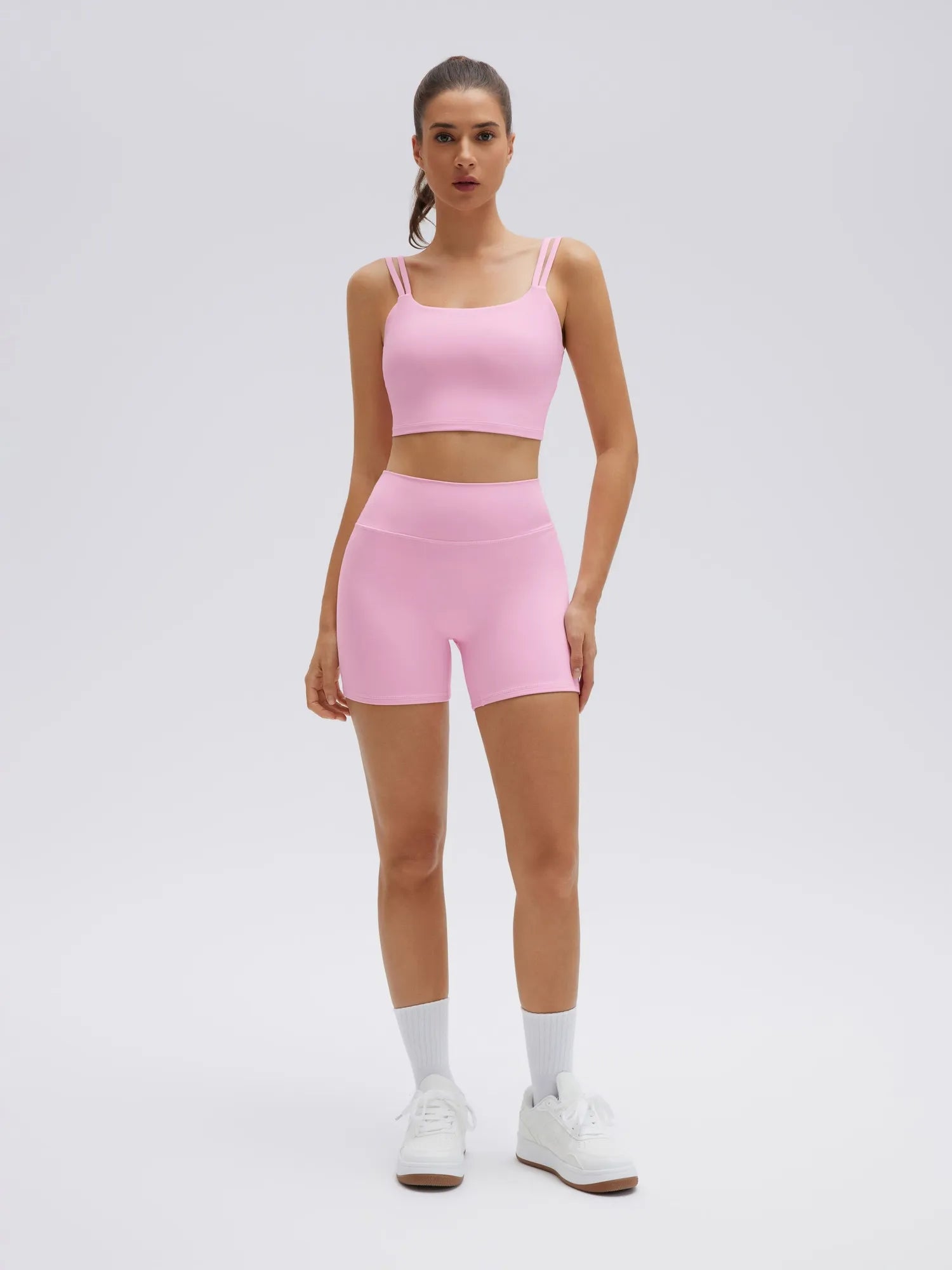 Twist Back Cami Workout Set