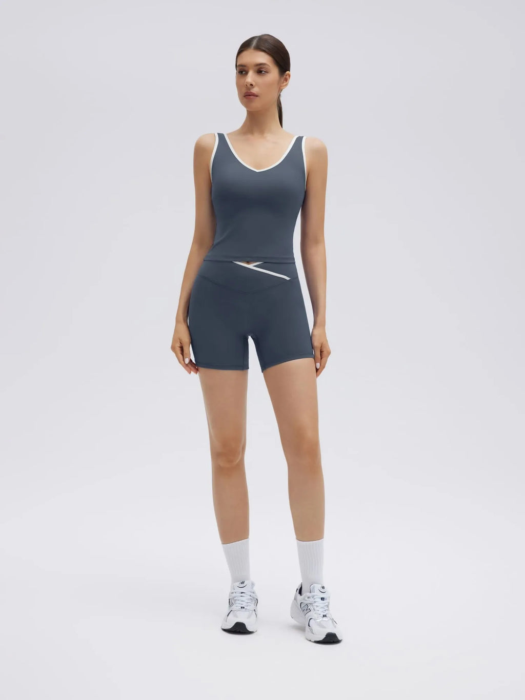 Waisted Tummy Control 2 Piece Workout Sets