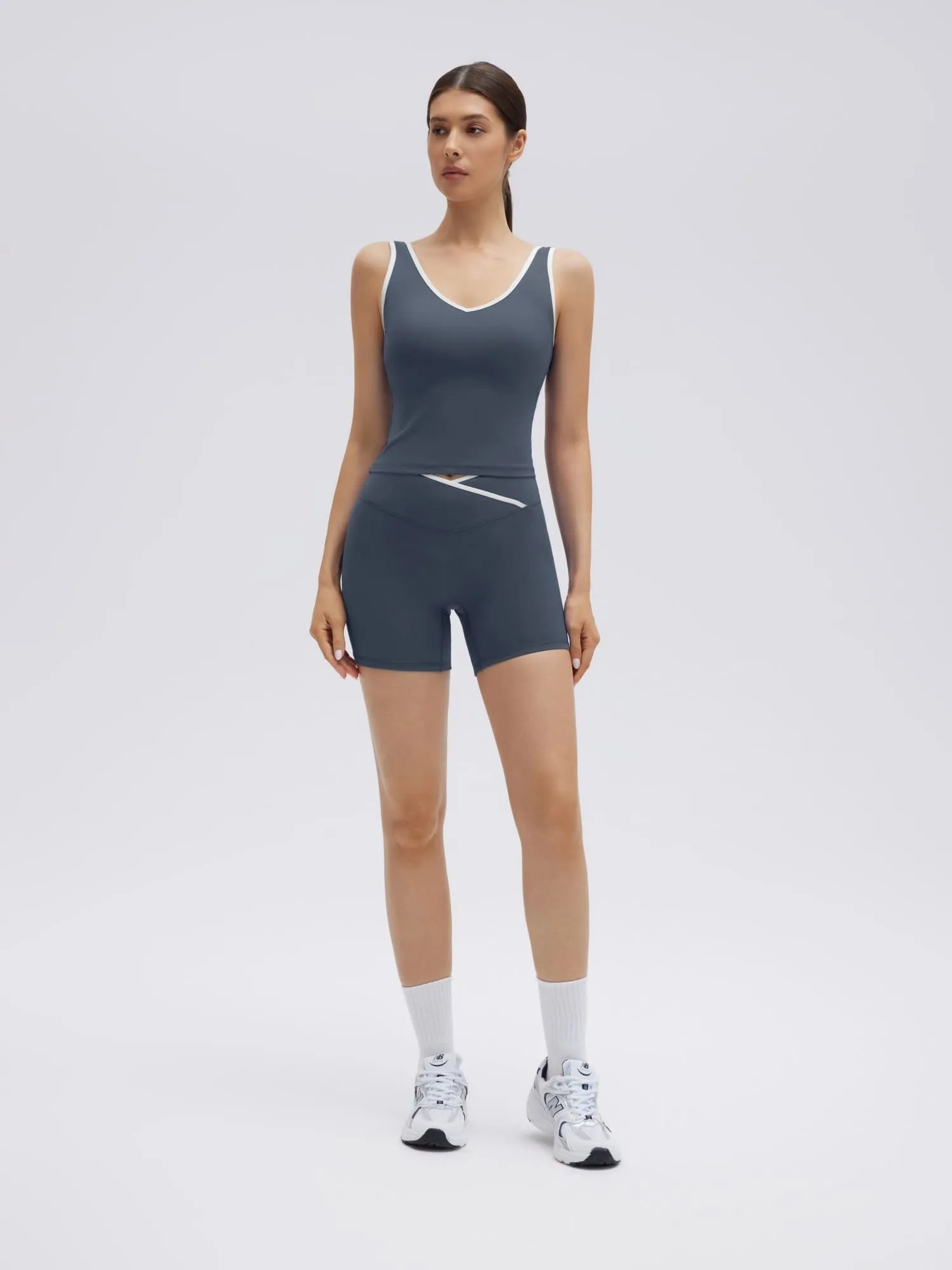 Waisted Tummy Control 2 Piece Workout Sets