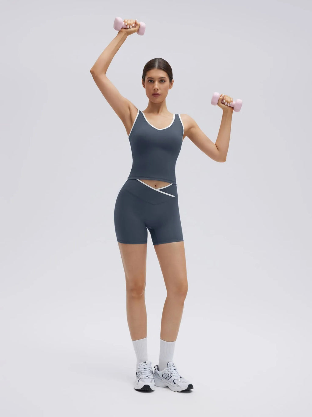 Waisted Tummy Control 2 Piece Workout Sets