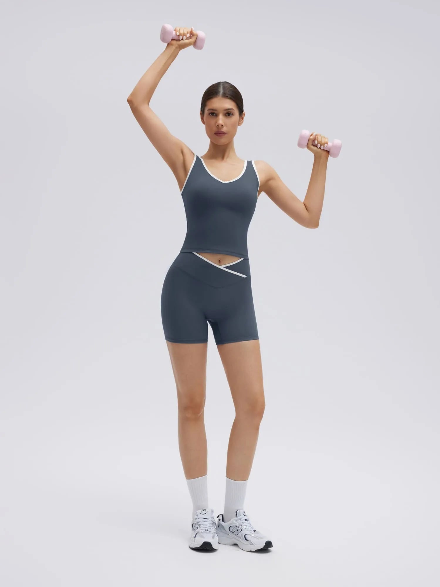 Waisted Tummy Control 2 Piece Workout Sets