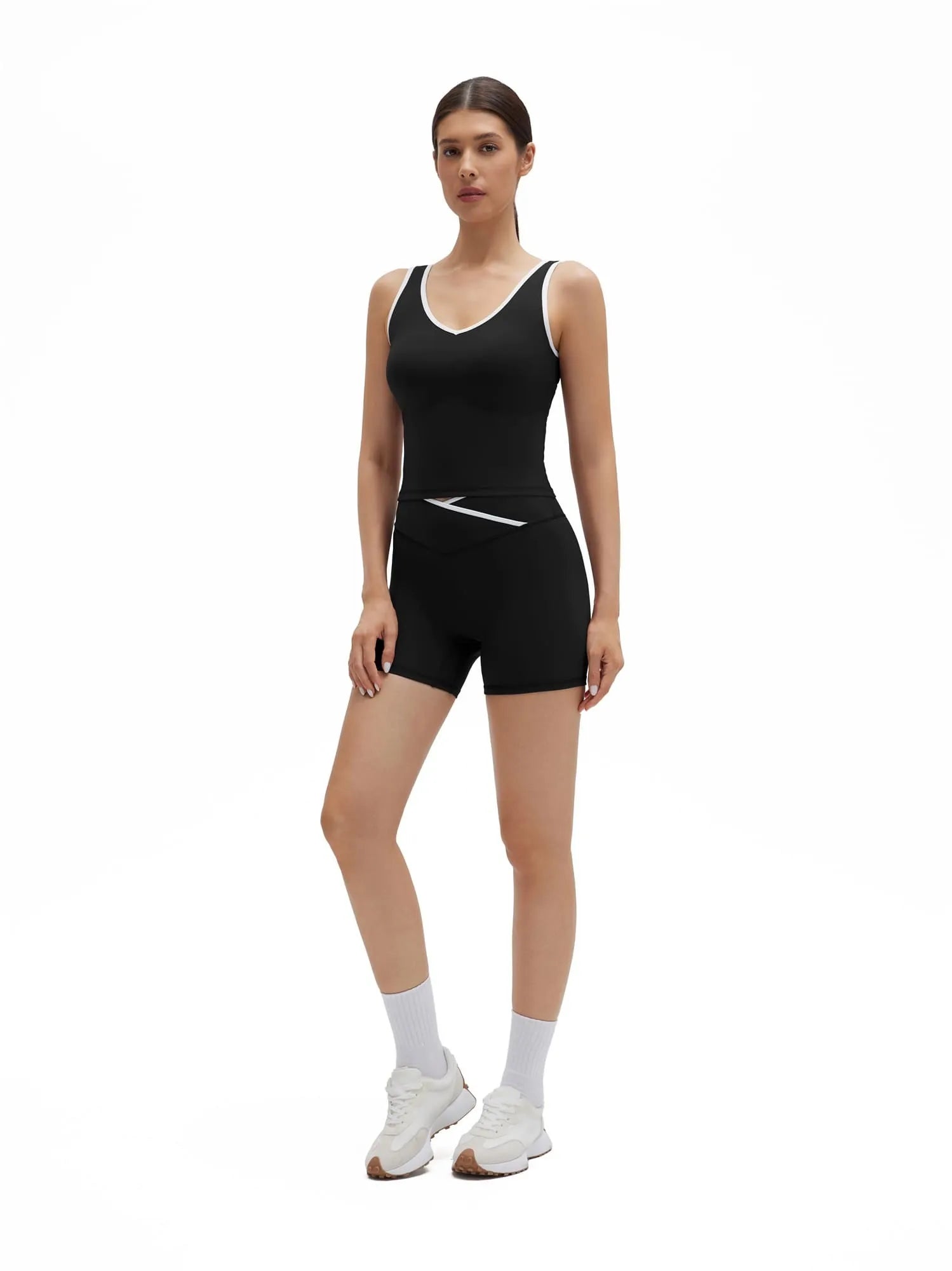 Waisted Tummy Control 2 Piece Workout Sets