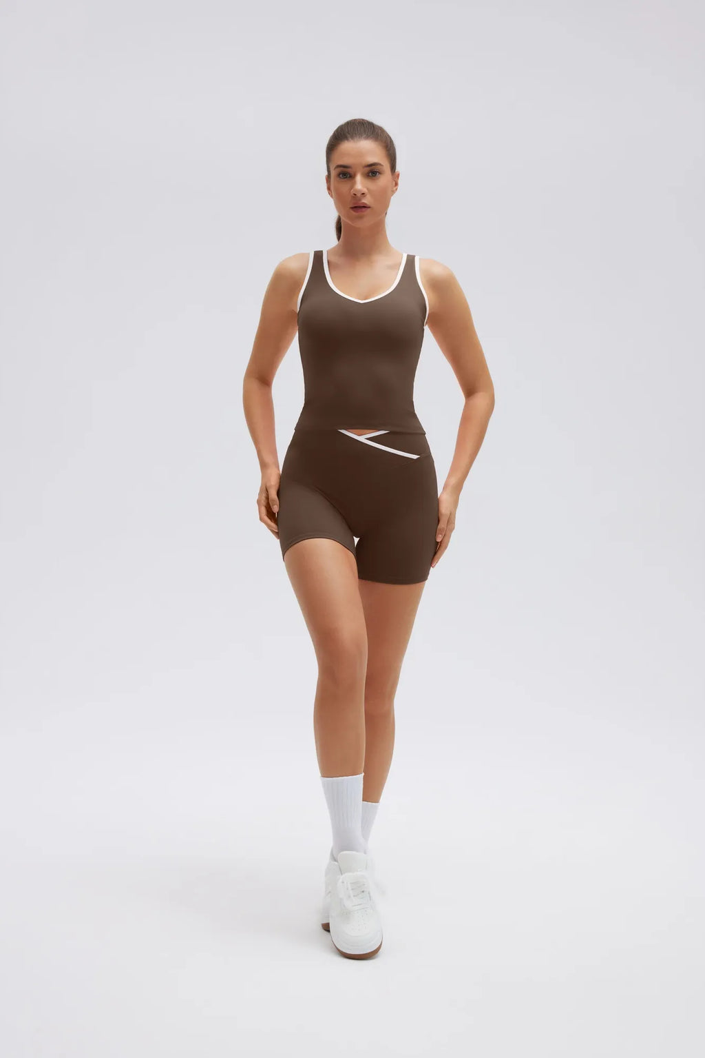 Waisted Tummy Control 2 Piece Workout Sets