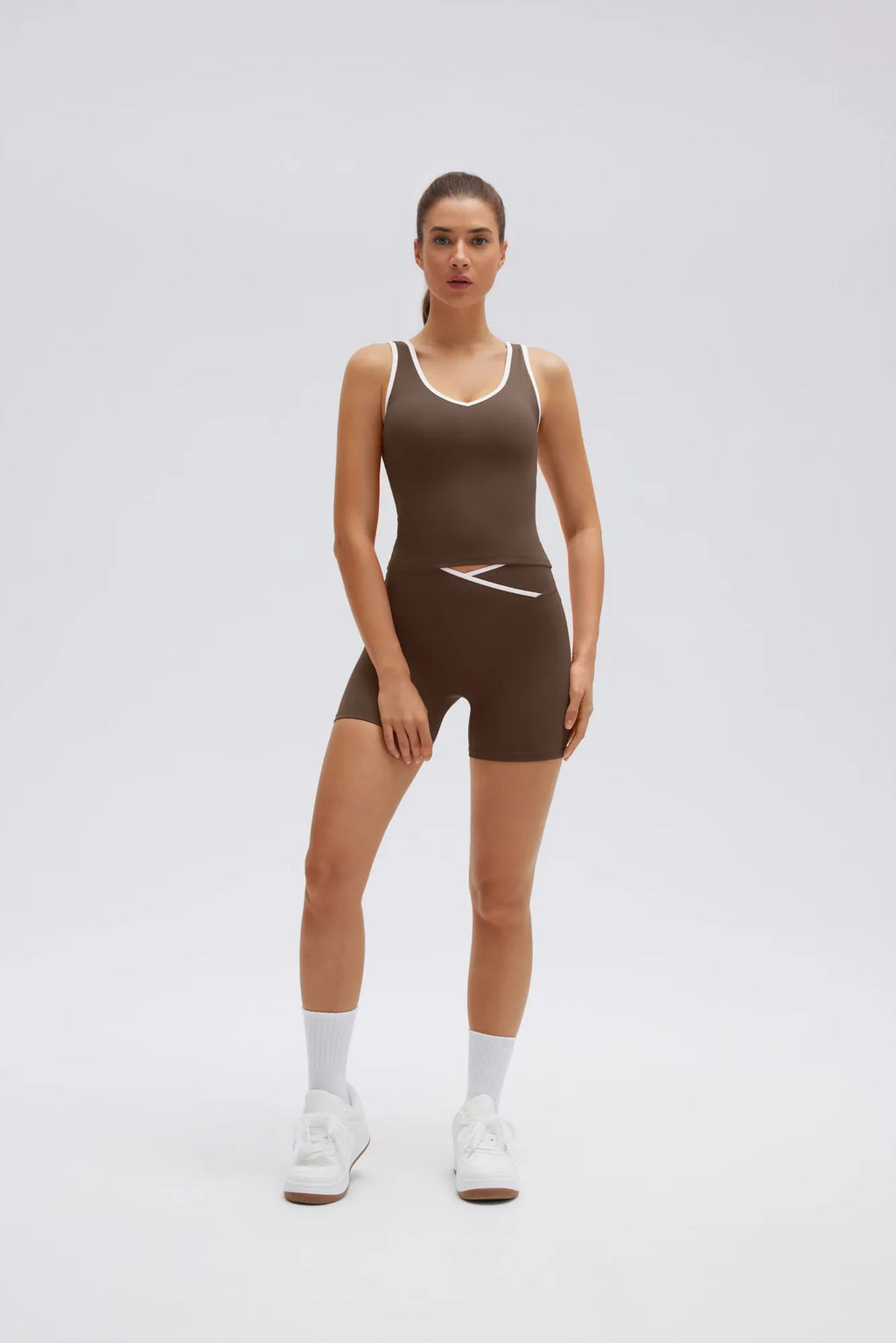 Waisted Tummy Control 2 Piece Workout Sets