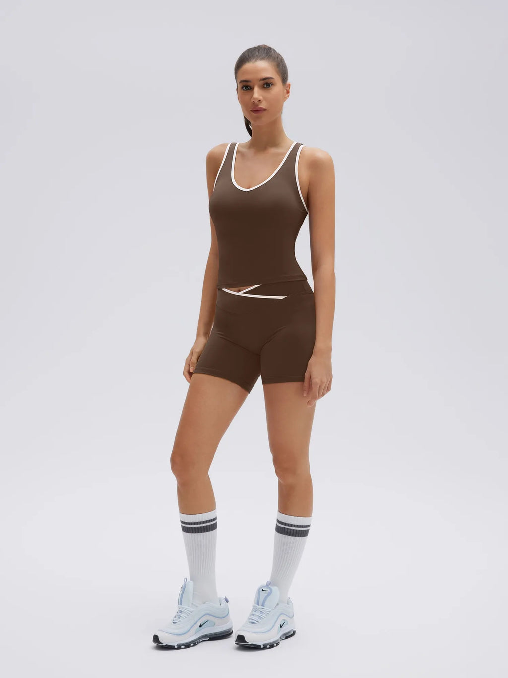 Waisted Tummy Control 2 Piece Workout Sets