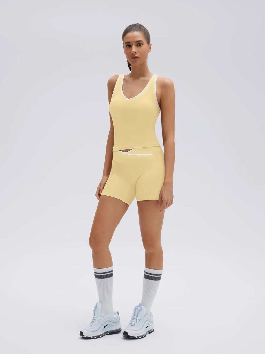 Waisted Tummy Control 2 Piece Workout Sets
