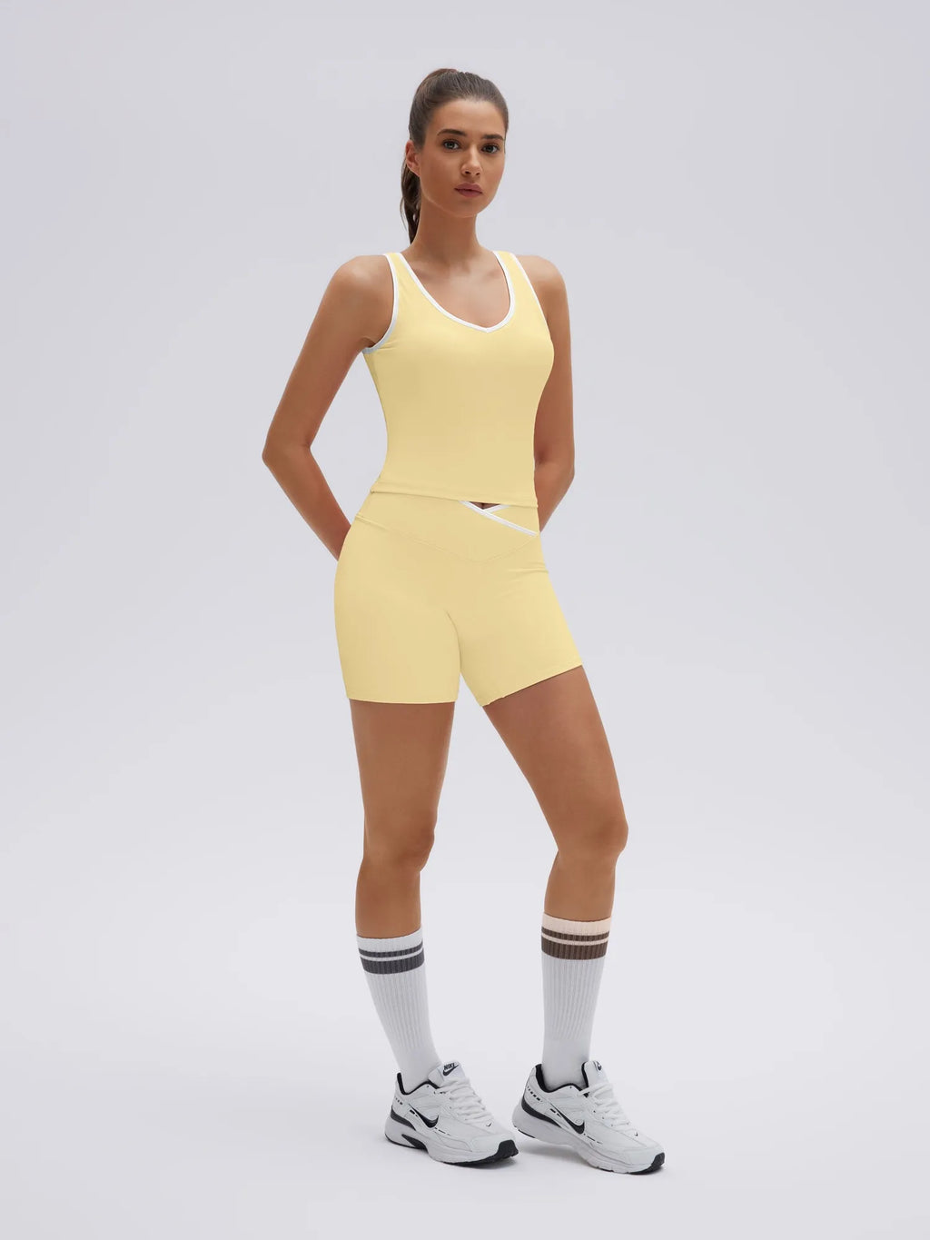 Waisted Tummy Control 2 Piece Workout Sets