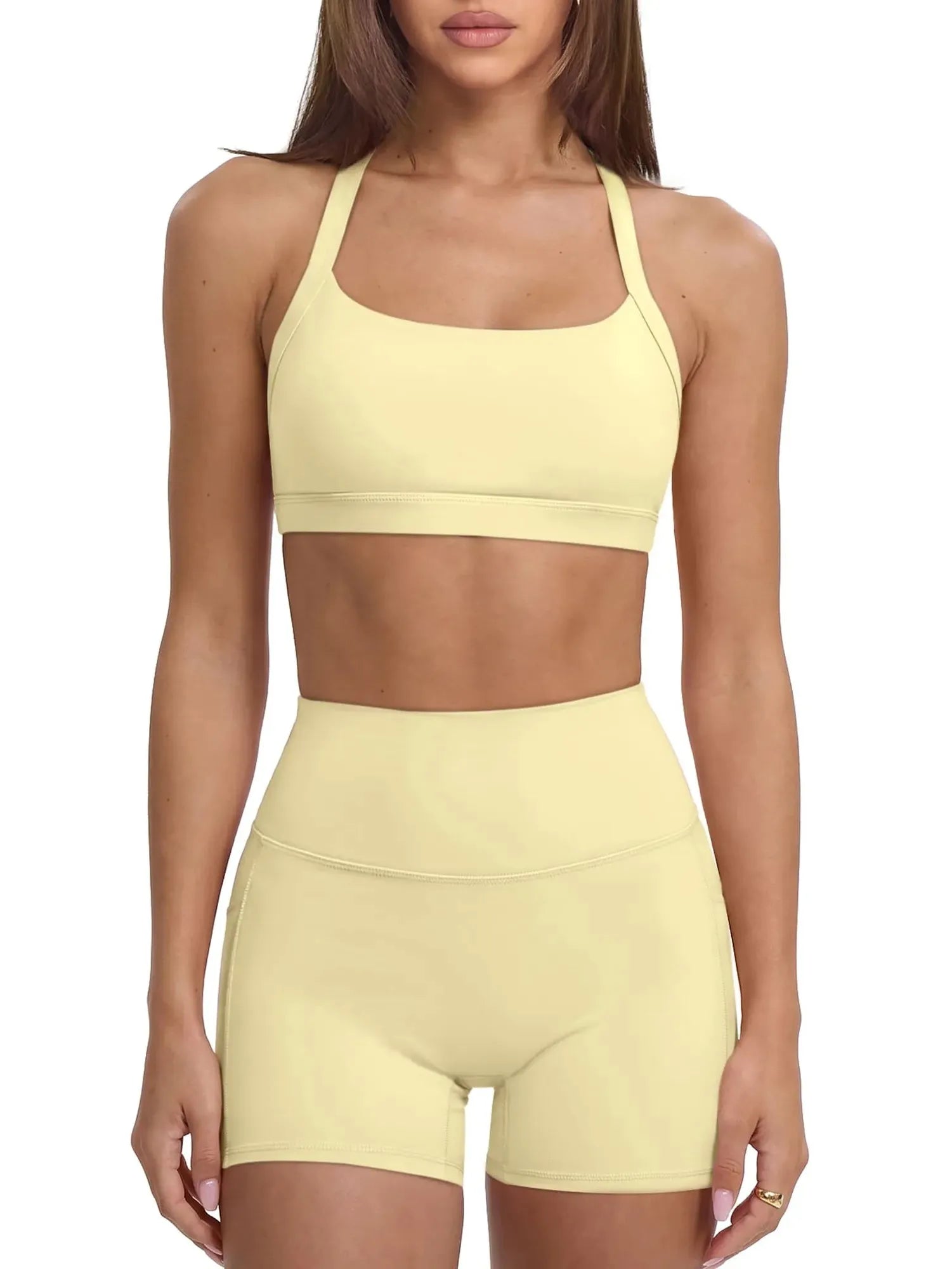 Padded Sports Bra 2 Piece Workout Sets