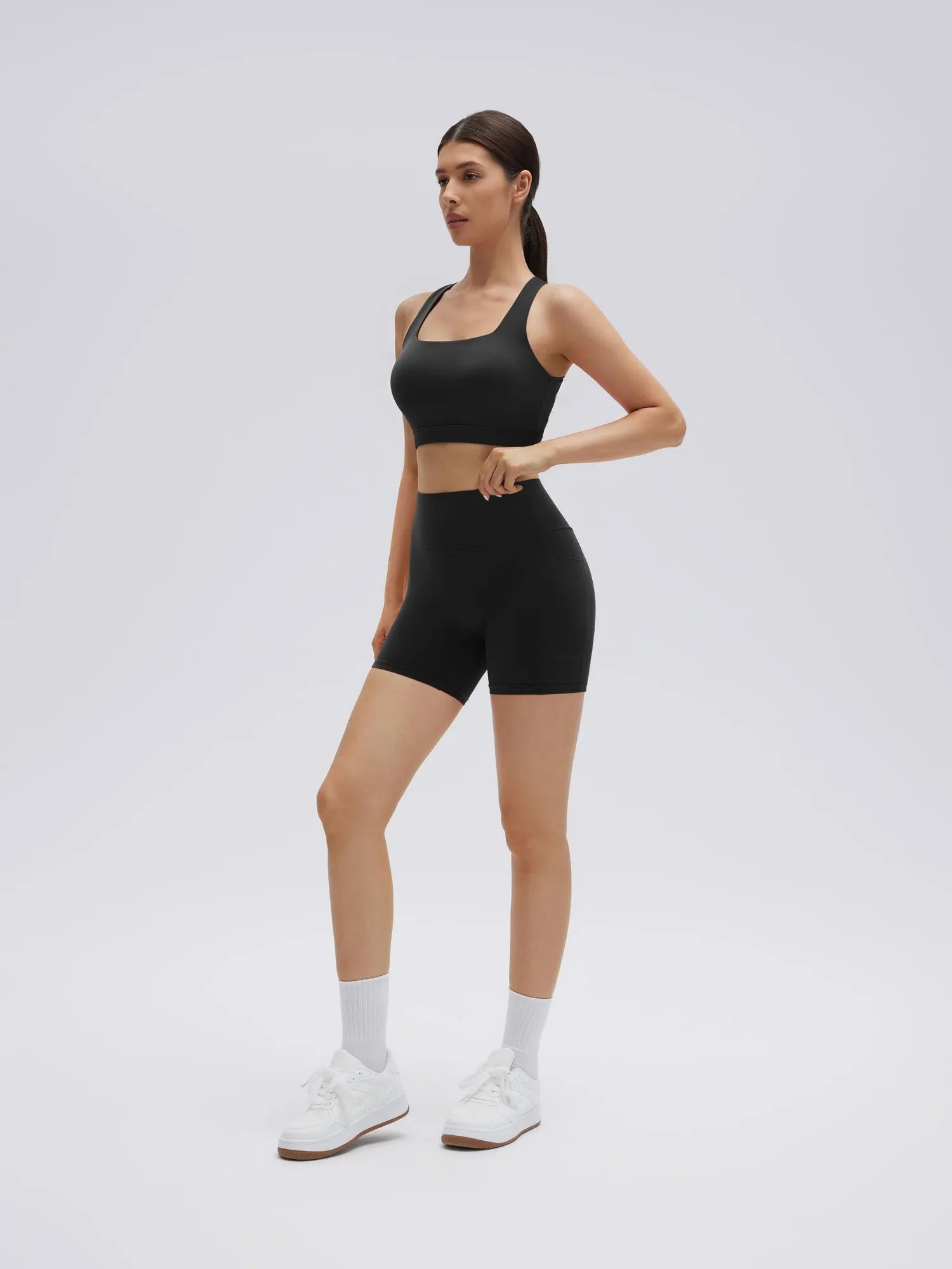Backless Bra Yoga Crop Workout Set