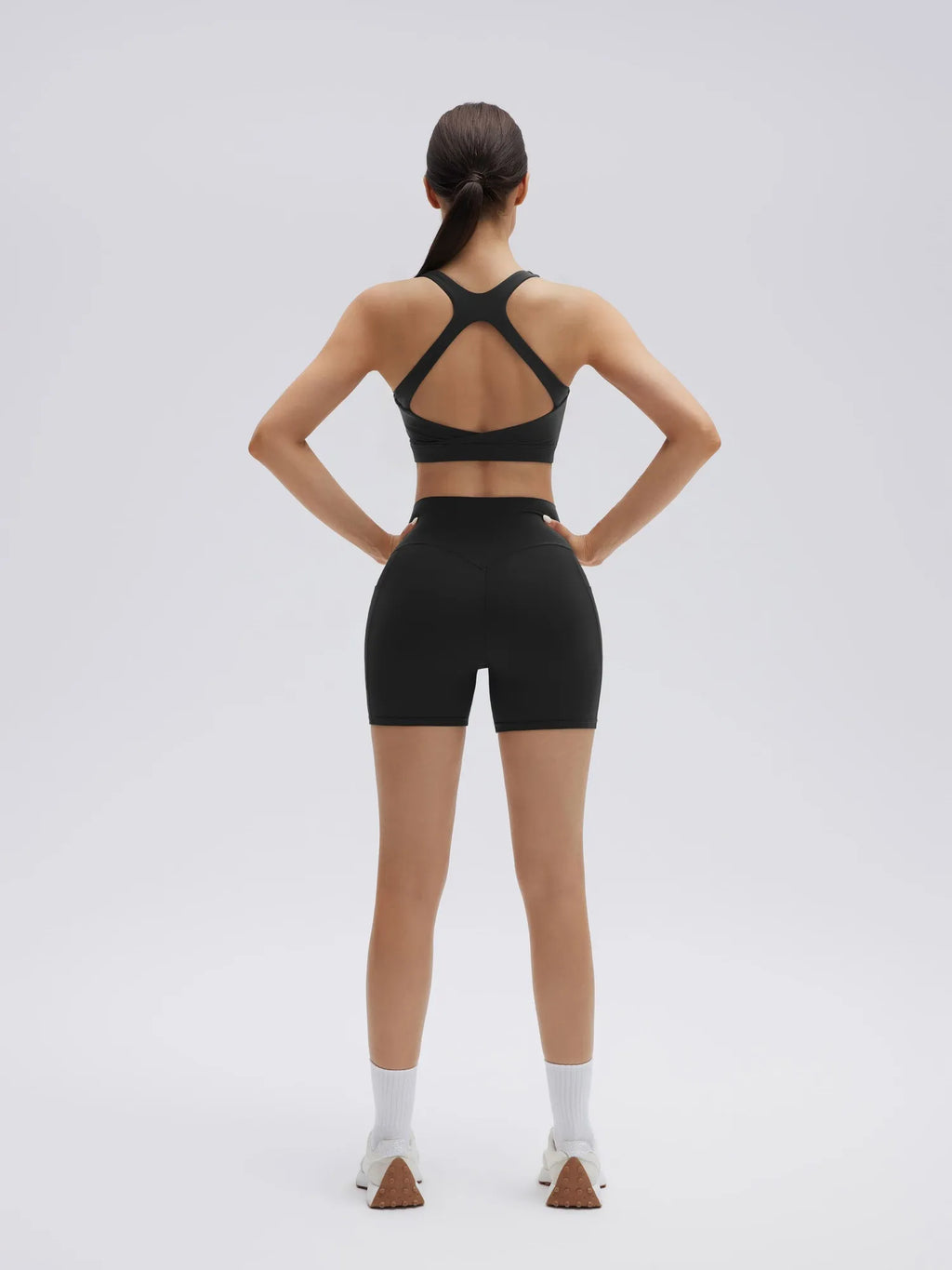 Backless Bra Yoga Crop Workout Set