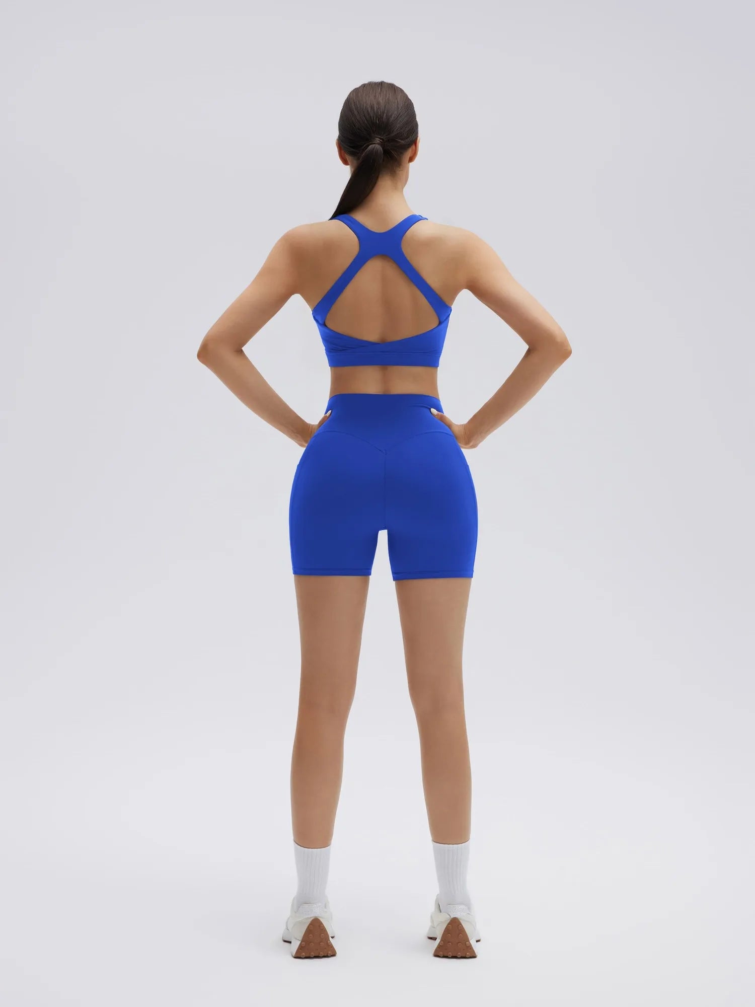 Backless Bra Yoga Crop Workout Set