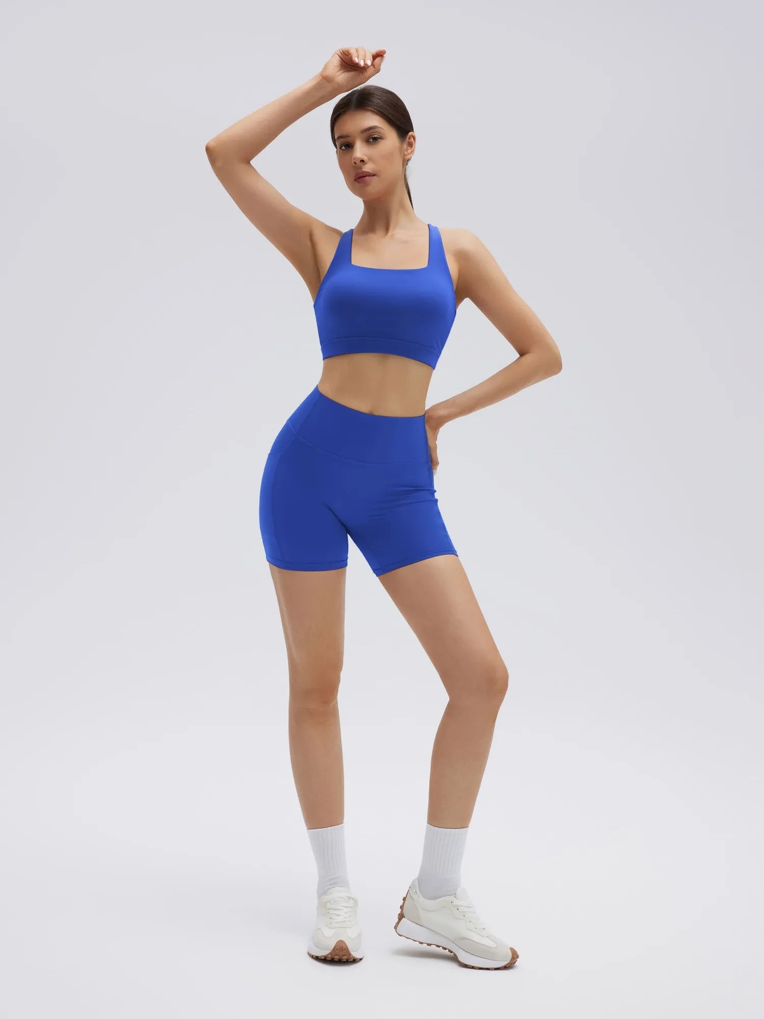 Backless Bra Yoga Crop Workout Set