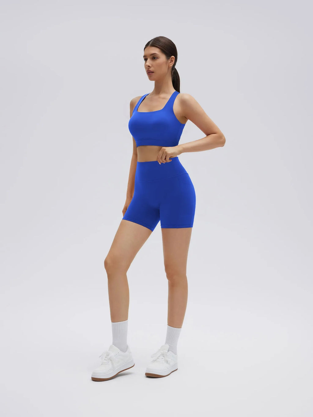 Backless Bra Yoga Crop Workout Set