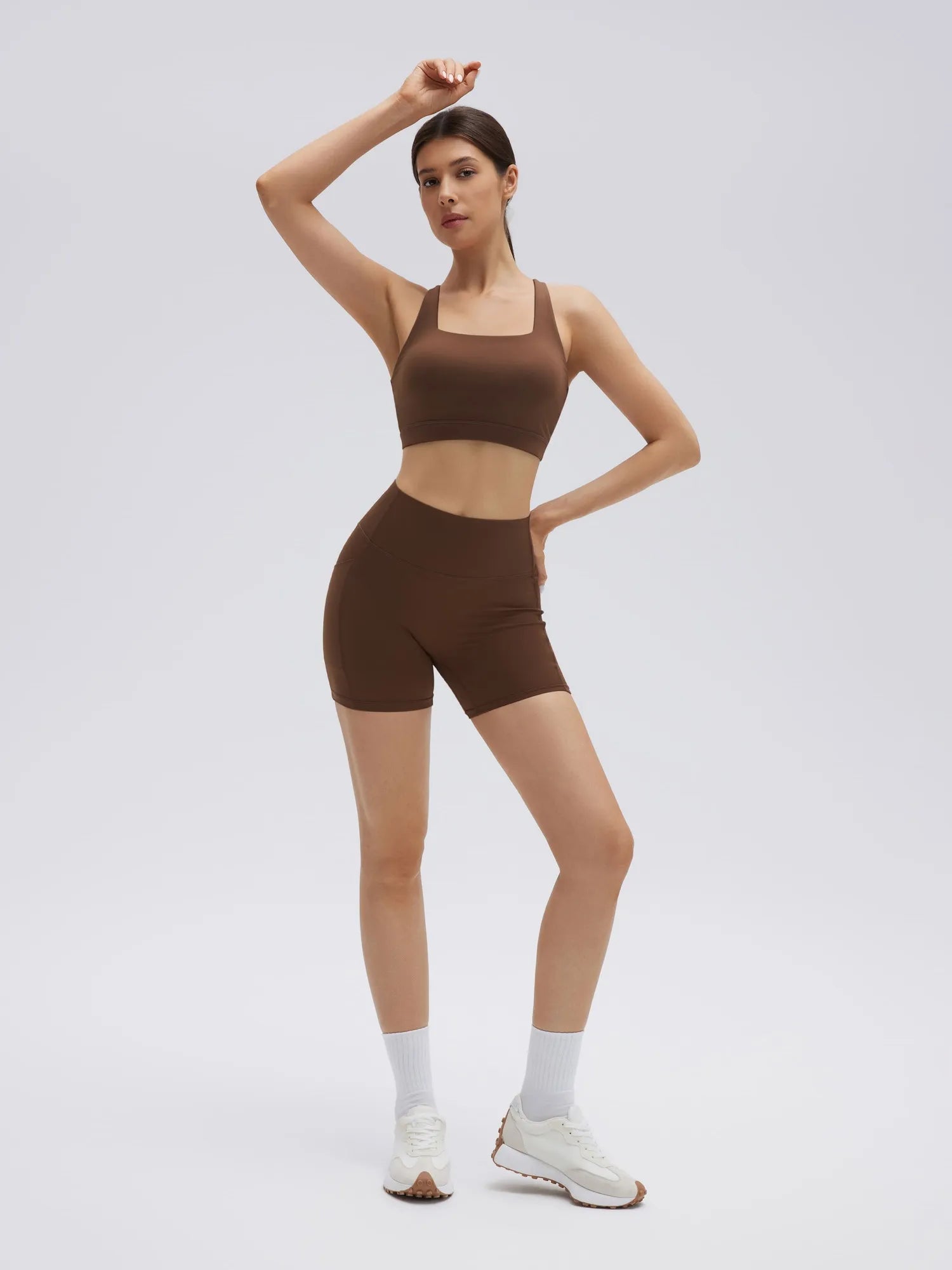 Backless Bra Yoga Crop Workout Set