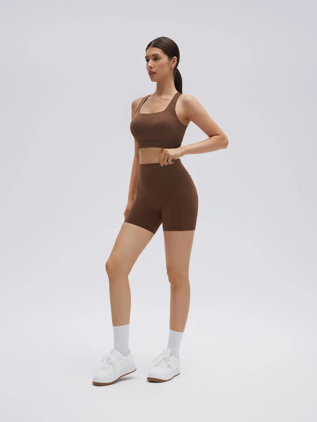 Backless Bra Yoga Crop Workout Set