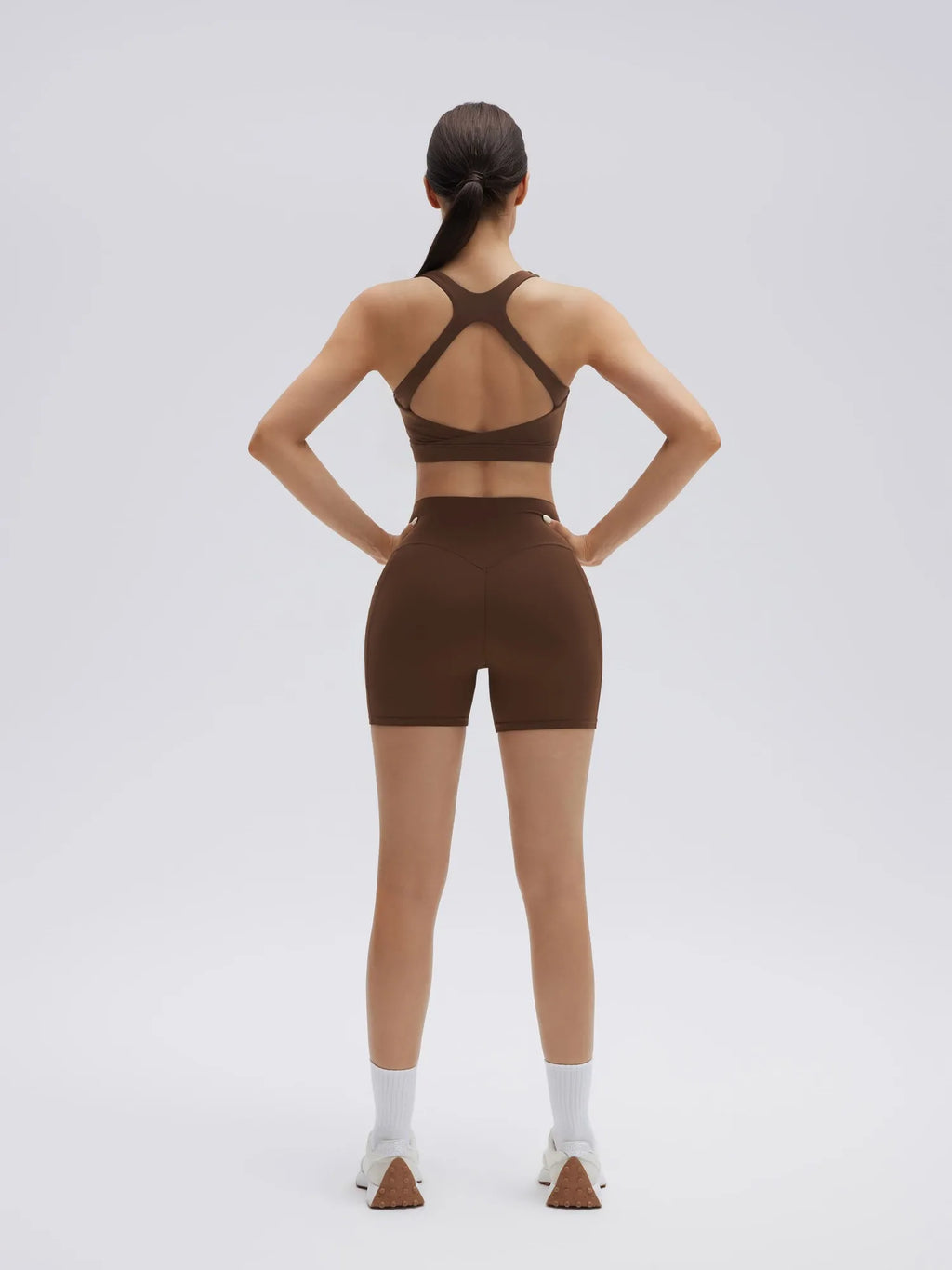 Backless Bra Yoga Crop Workout Set