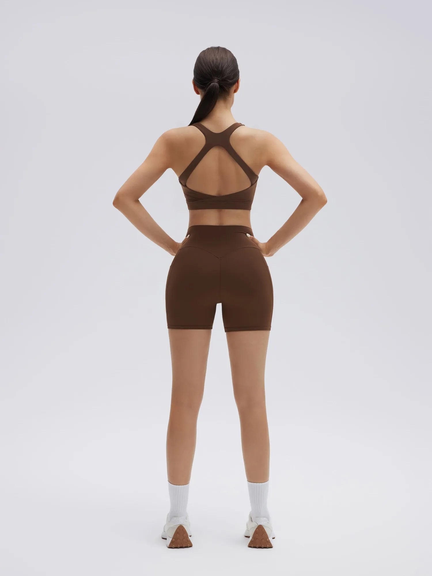 Backless Bra Yoga Crop Workout Set