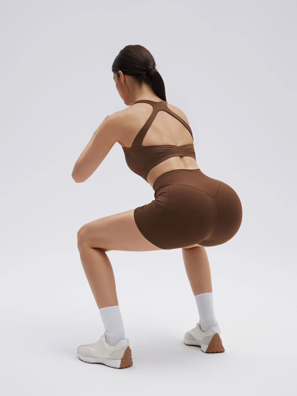 Backless Bra Yoga Crop Workout Set