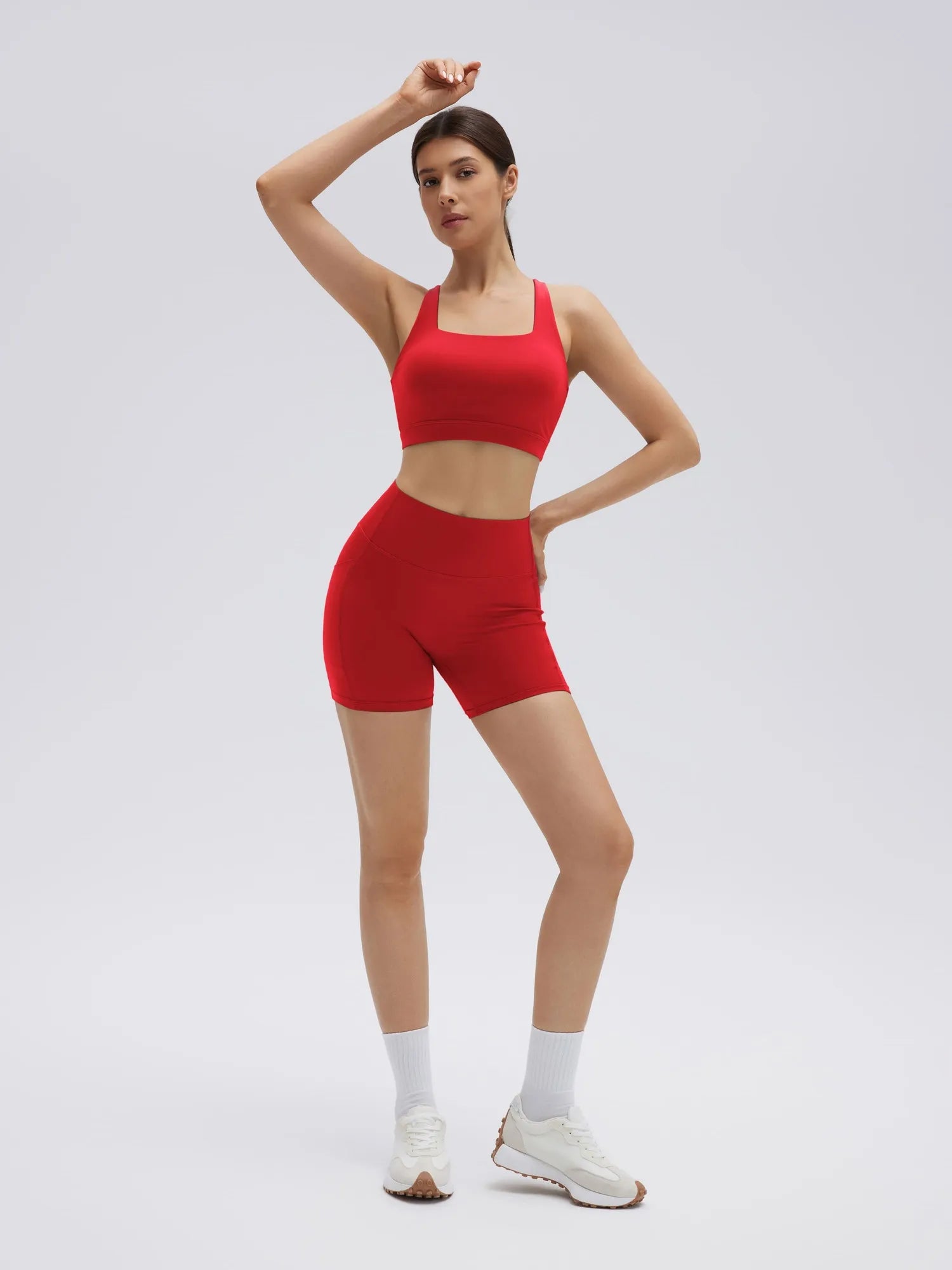 Backless Bra Yoga Crop Workout Set