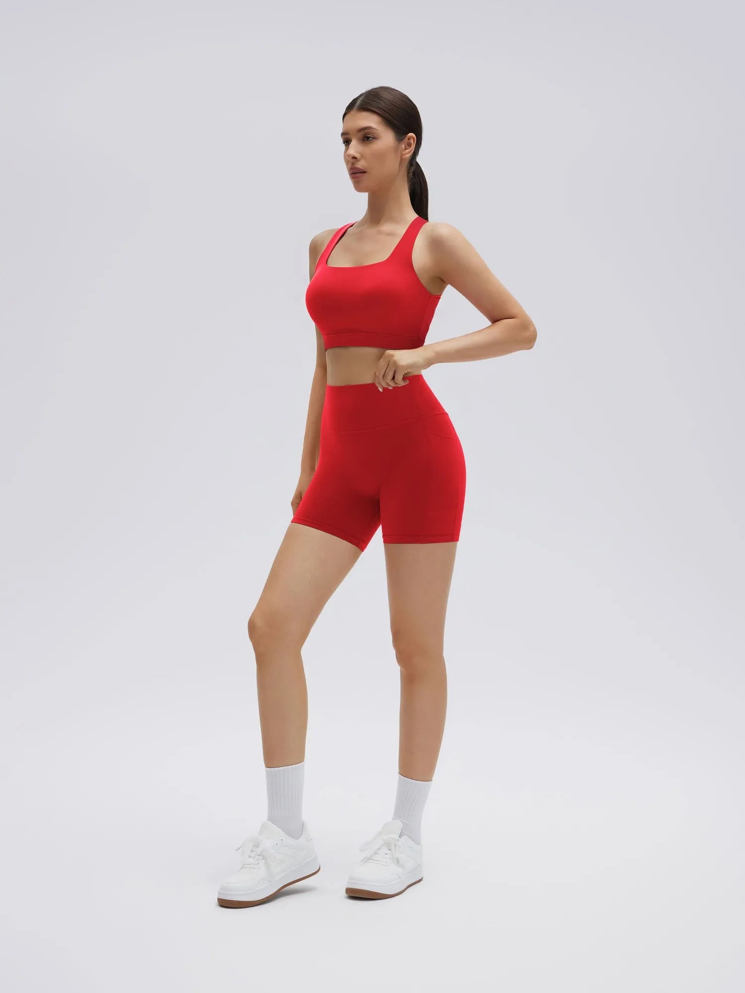 Backless Bra Yoga Crop Workout Set