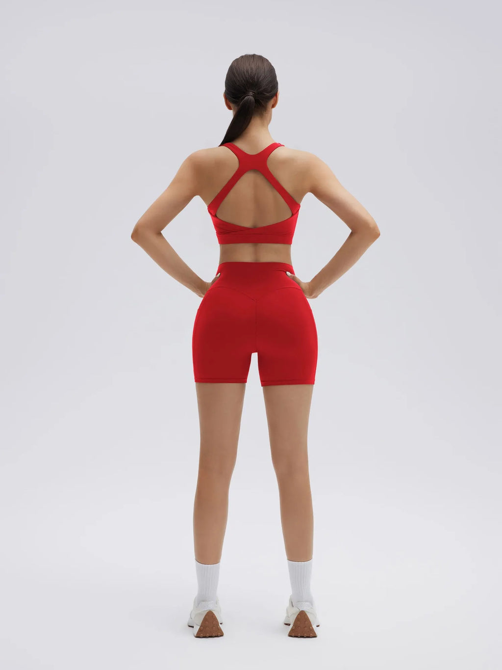 Backless Bra Yoga Crop Workout Set